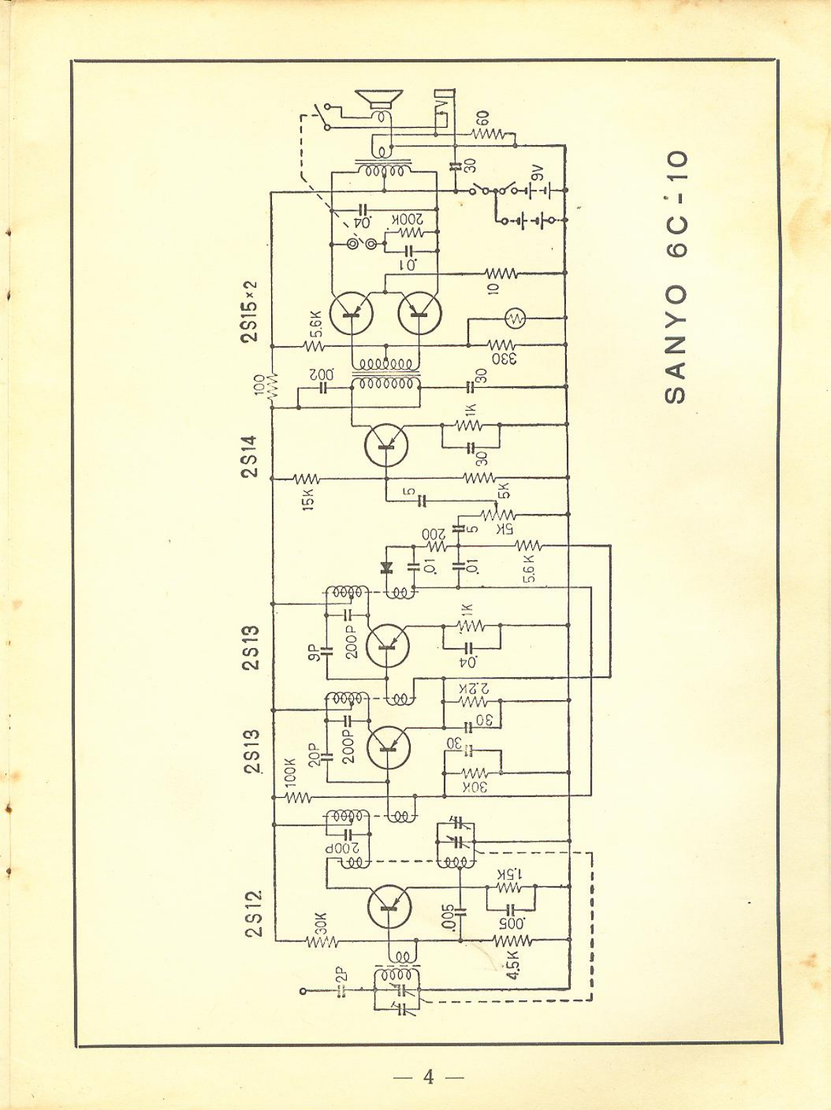 Sanyo 6C-10 Schematic