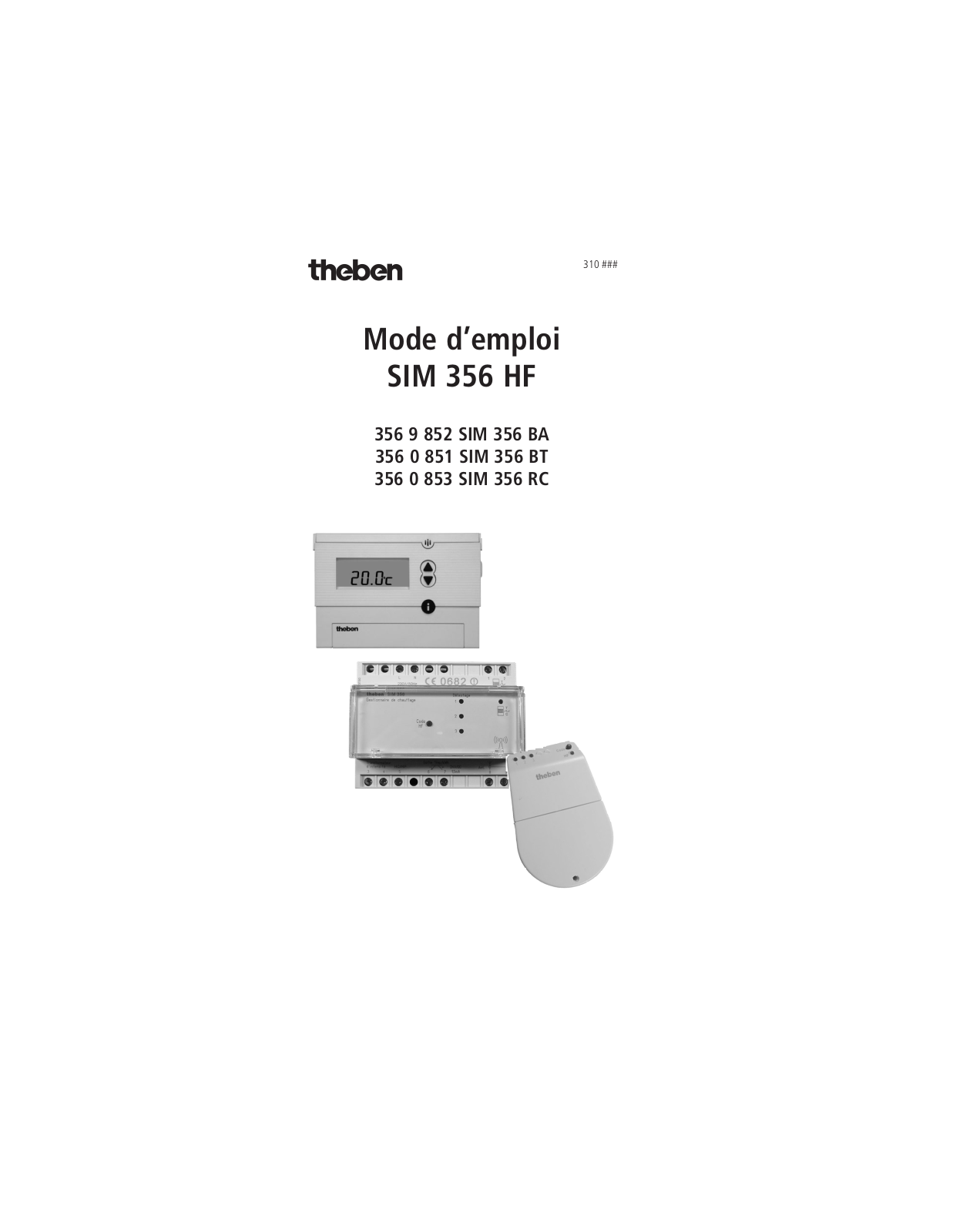 Theben SIM 356 HF Operating Instructions