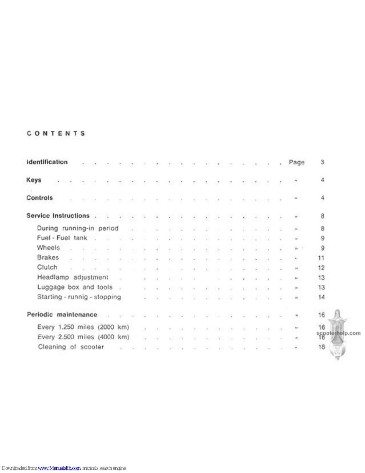 Lambretta Cento User Manual