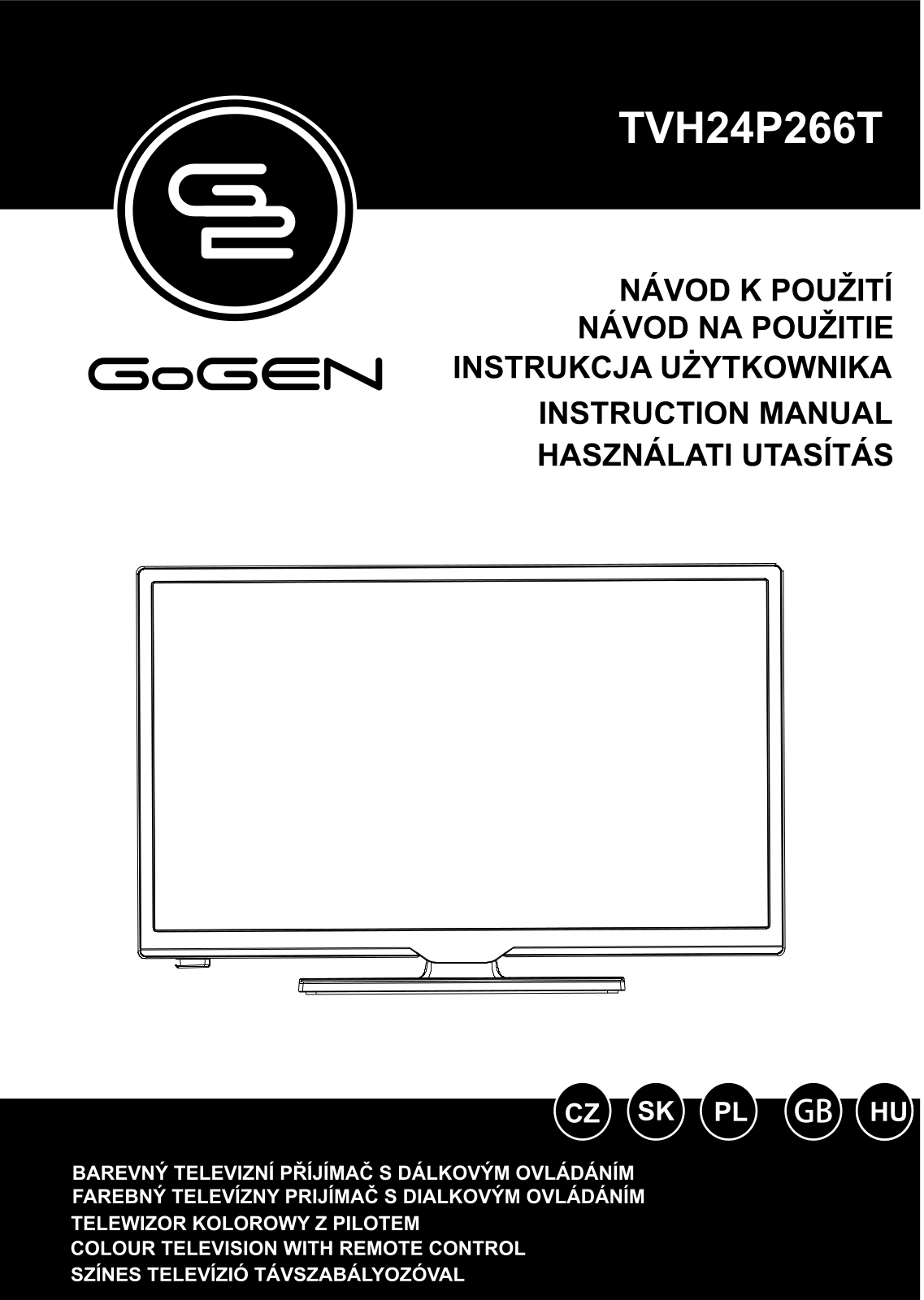 GoGEN TVH 24P266T User Manual