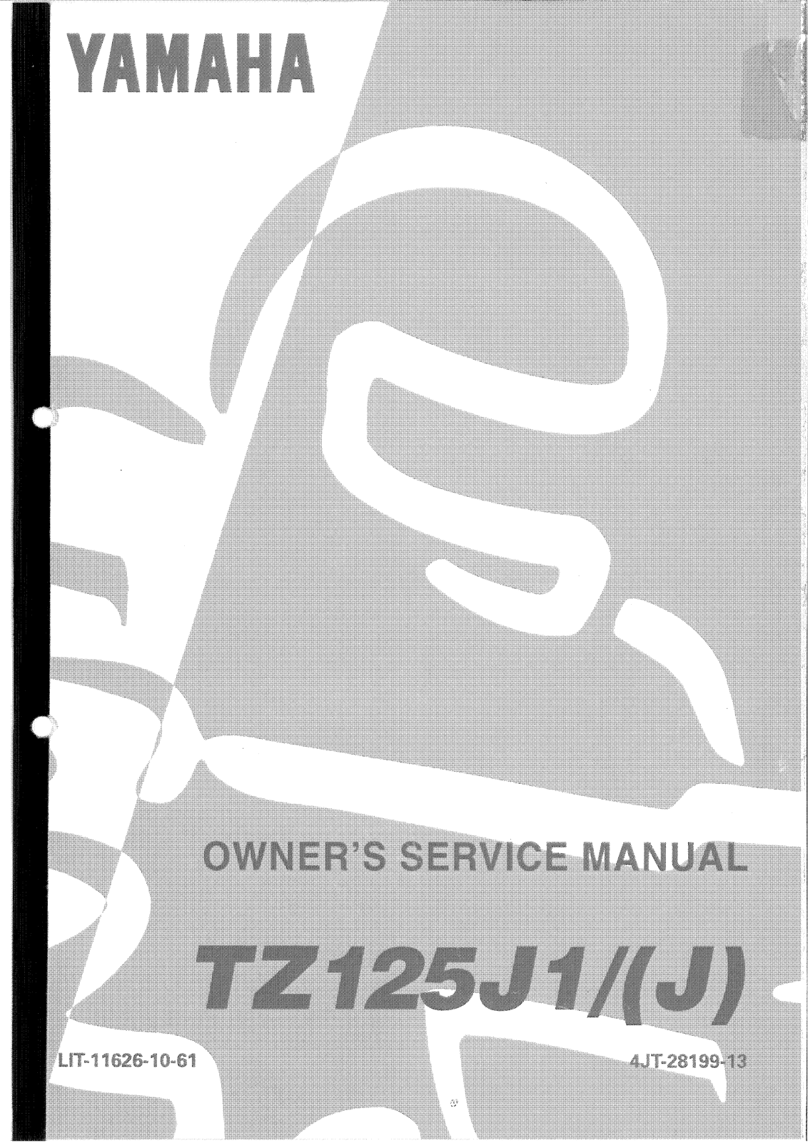 Yamaha TZ125 J1 (J) 1997 Owner's manual