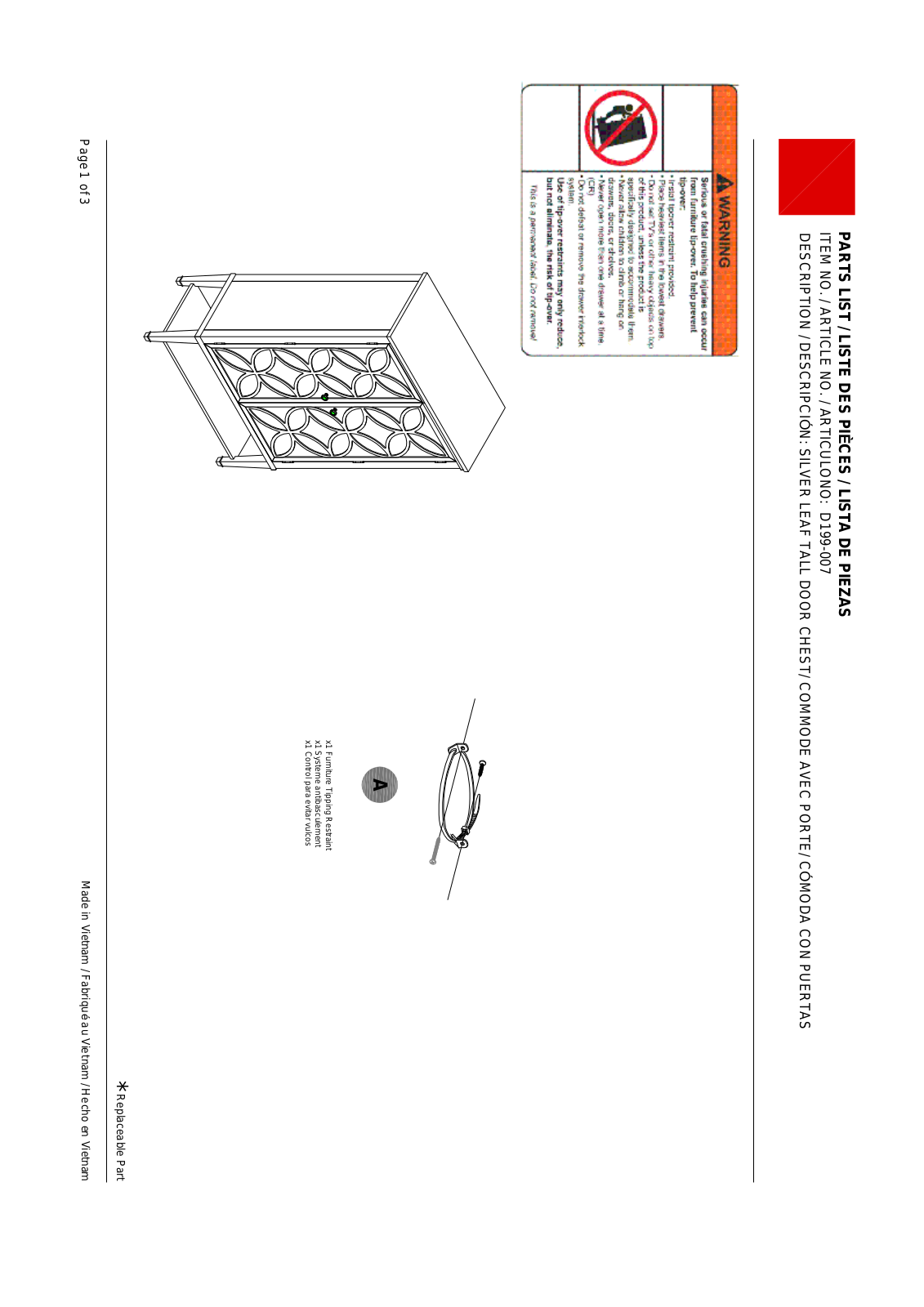 HomeFare D199007 Assembly Guide - ManualMachine.com