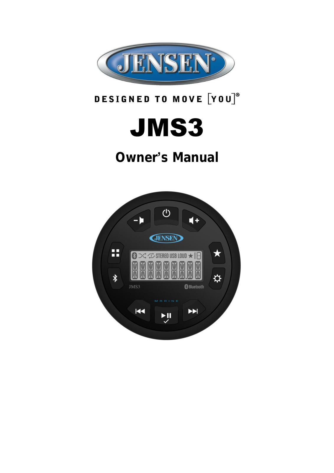 Jensen JMS3 User Manual