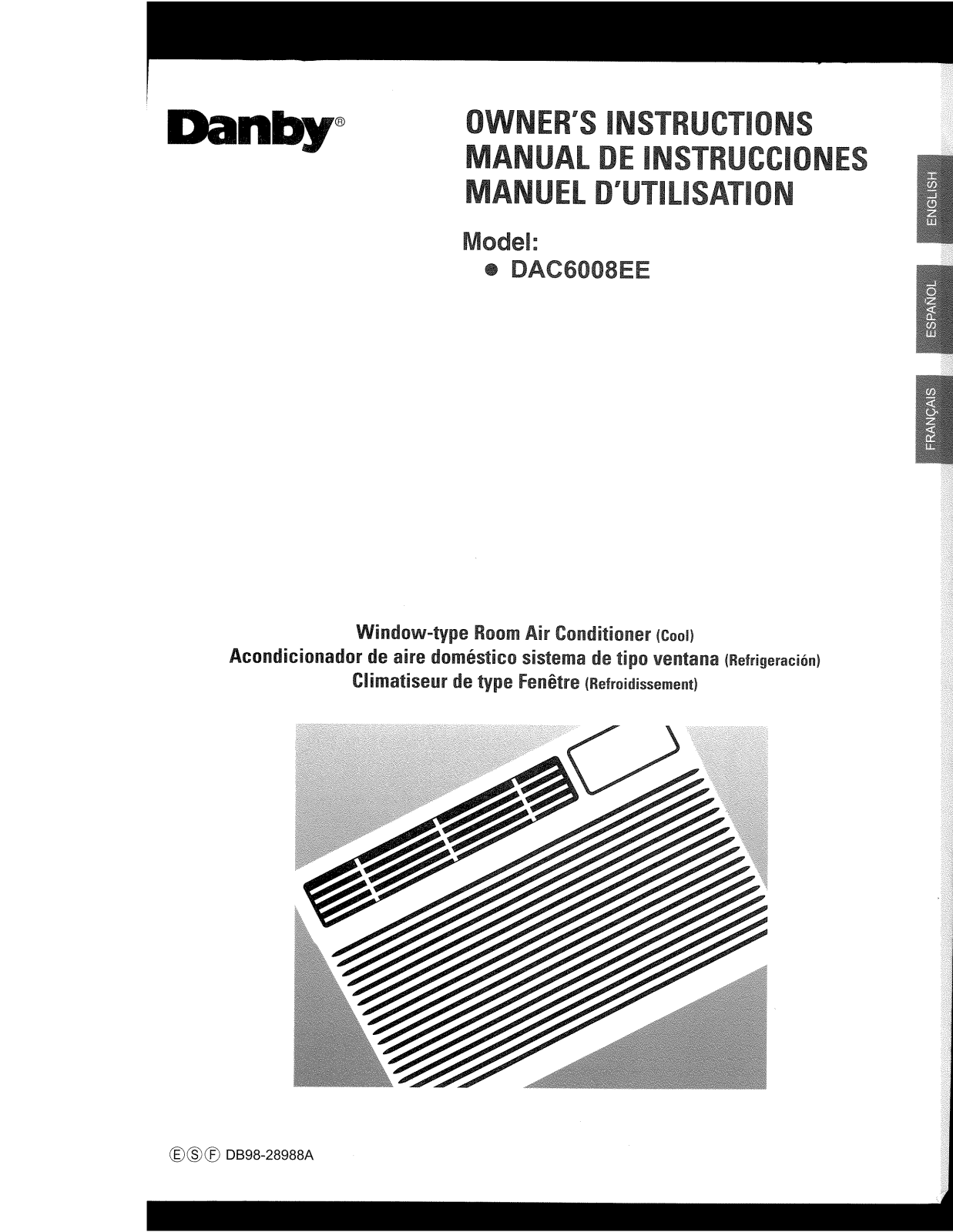 Danby DAC6008EE Owner's Manual