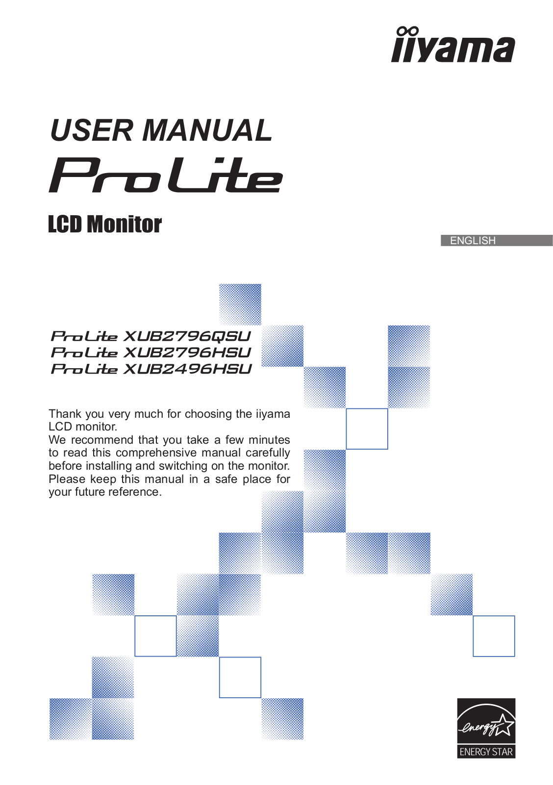 iiyama ProLite XUB2796HSU-B1 operation manual