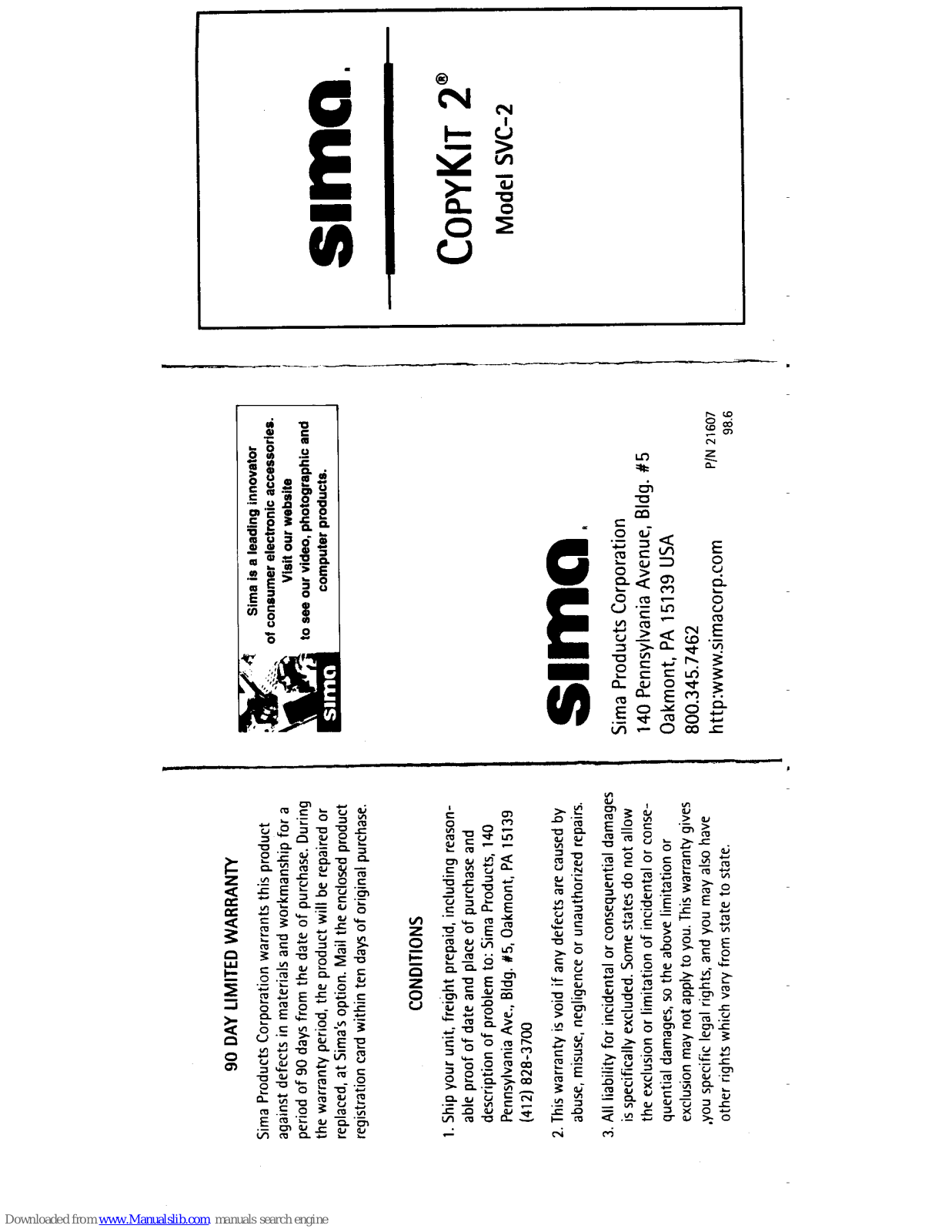 Sima CopyKit 2 User Manual