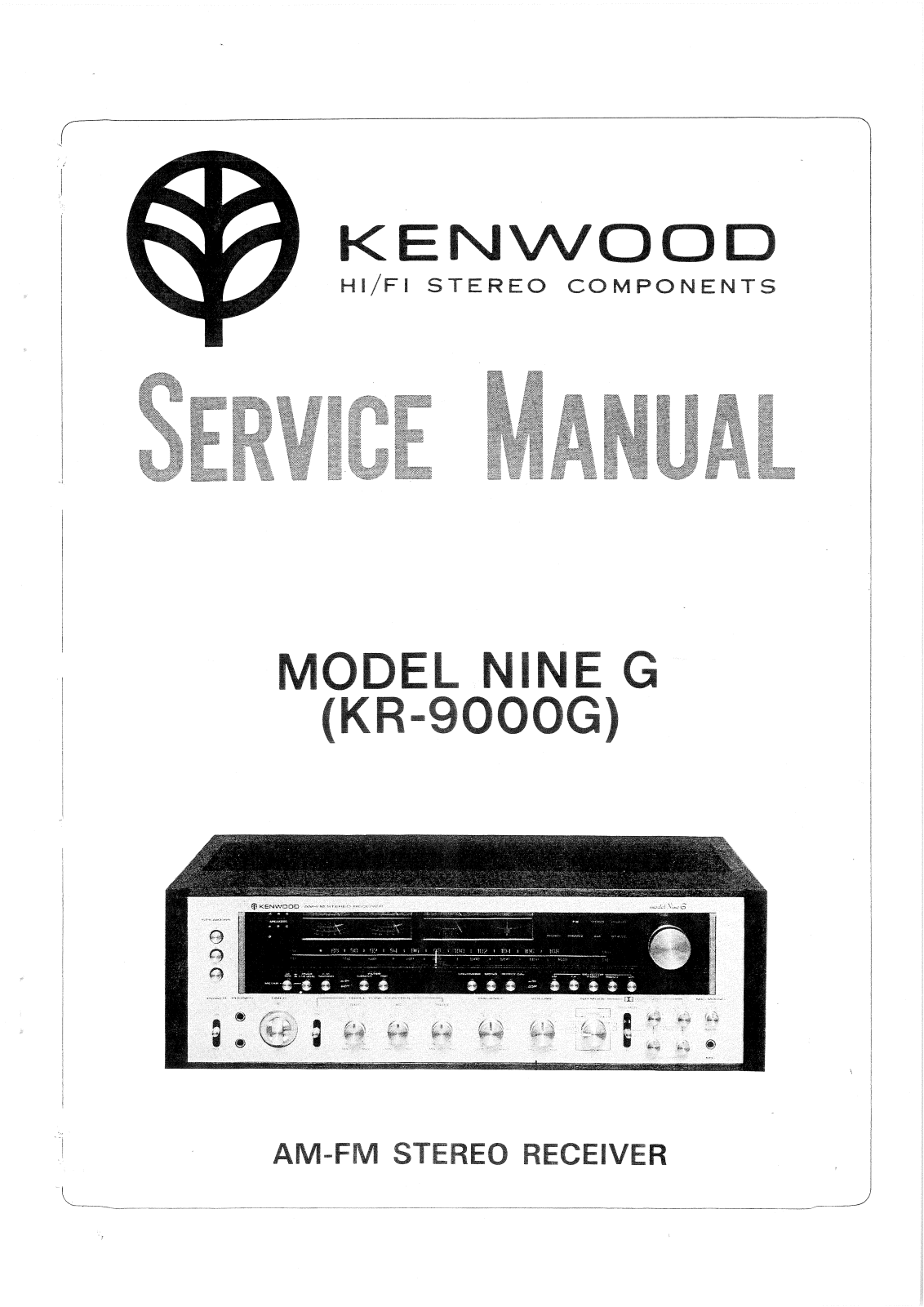 Kenwood KR-9000-G Service manual