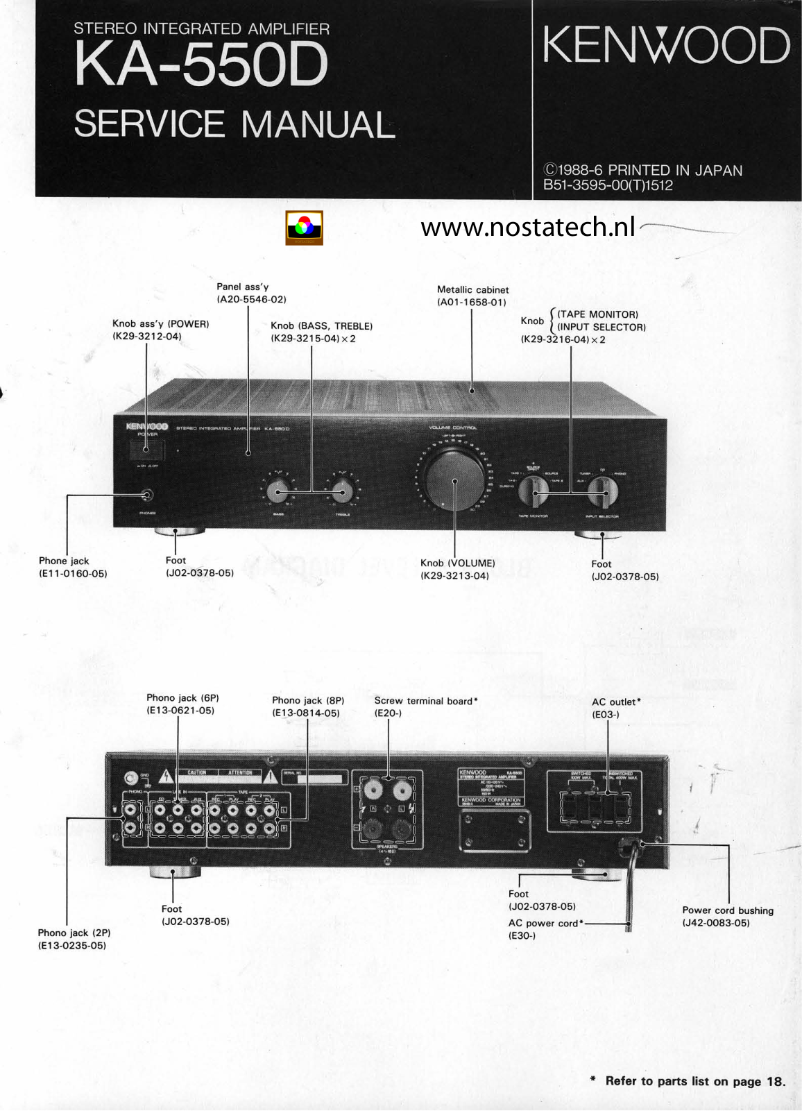 Kenwood KA-550-D Service manual