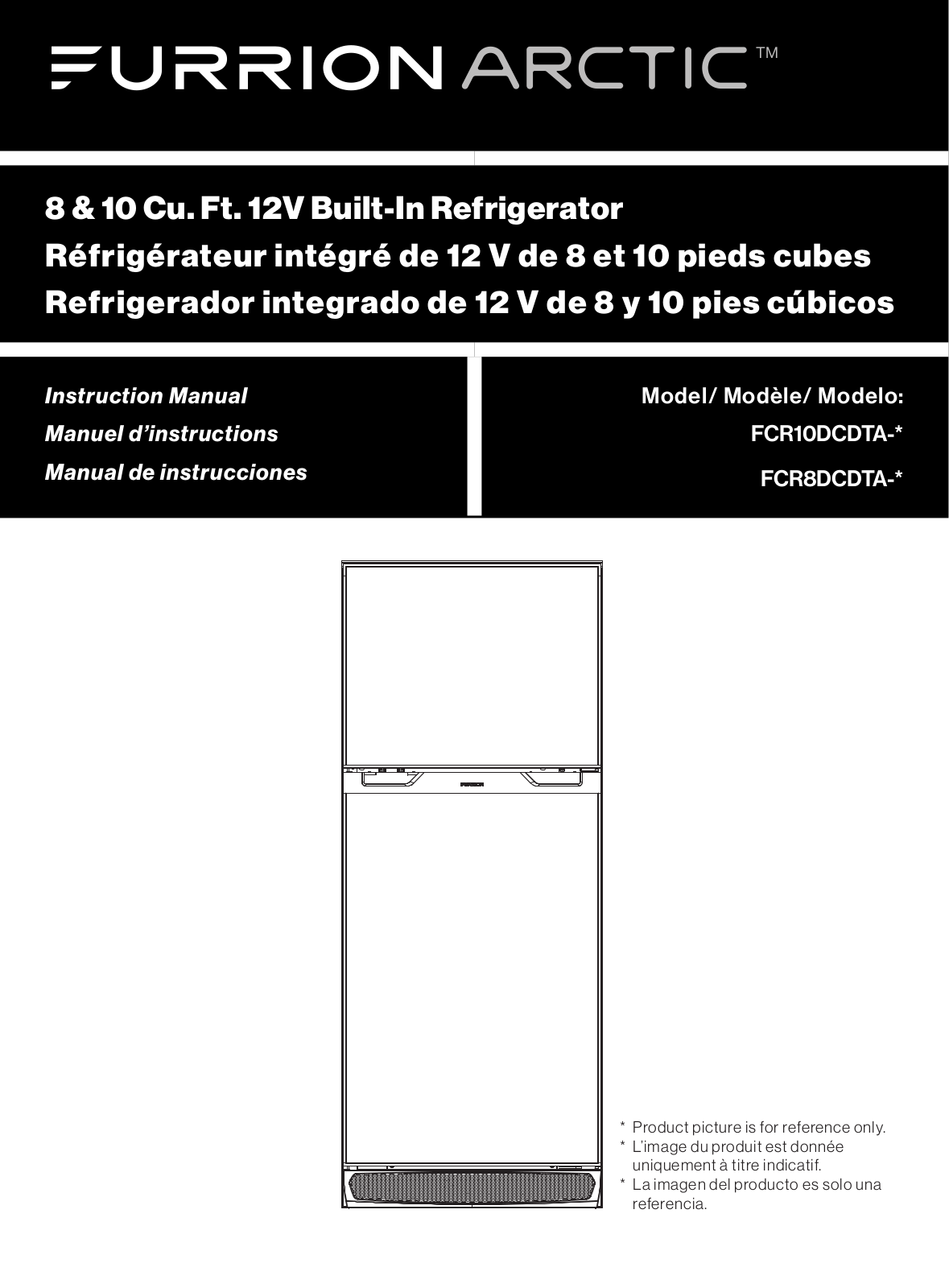 Furrion C-FCR08DCDTA-A01, C-FCR10DCDTA-A01, C-FCR08DCDTA-A02, C-FCR10DCDTA-A02, C-FCR08DCDTA-A03 Users guide