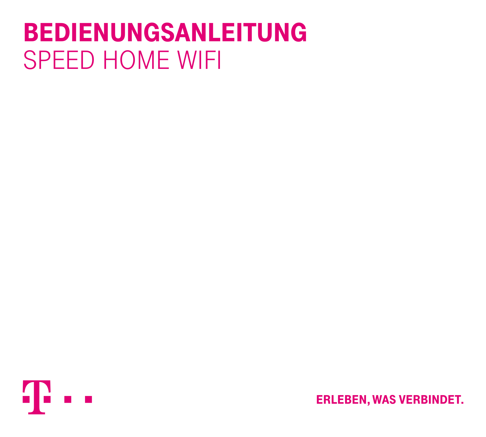 deutsche telekom Speed Home WiFi, Solo Service Manual