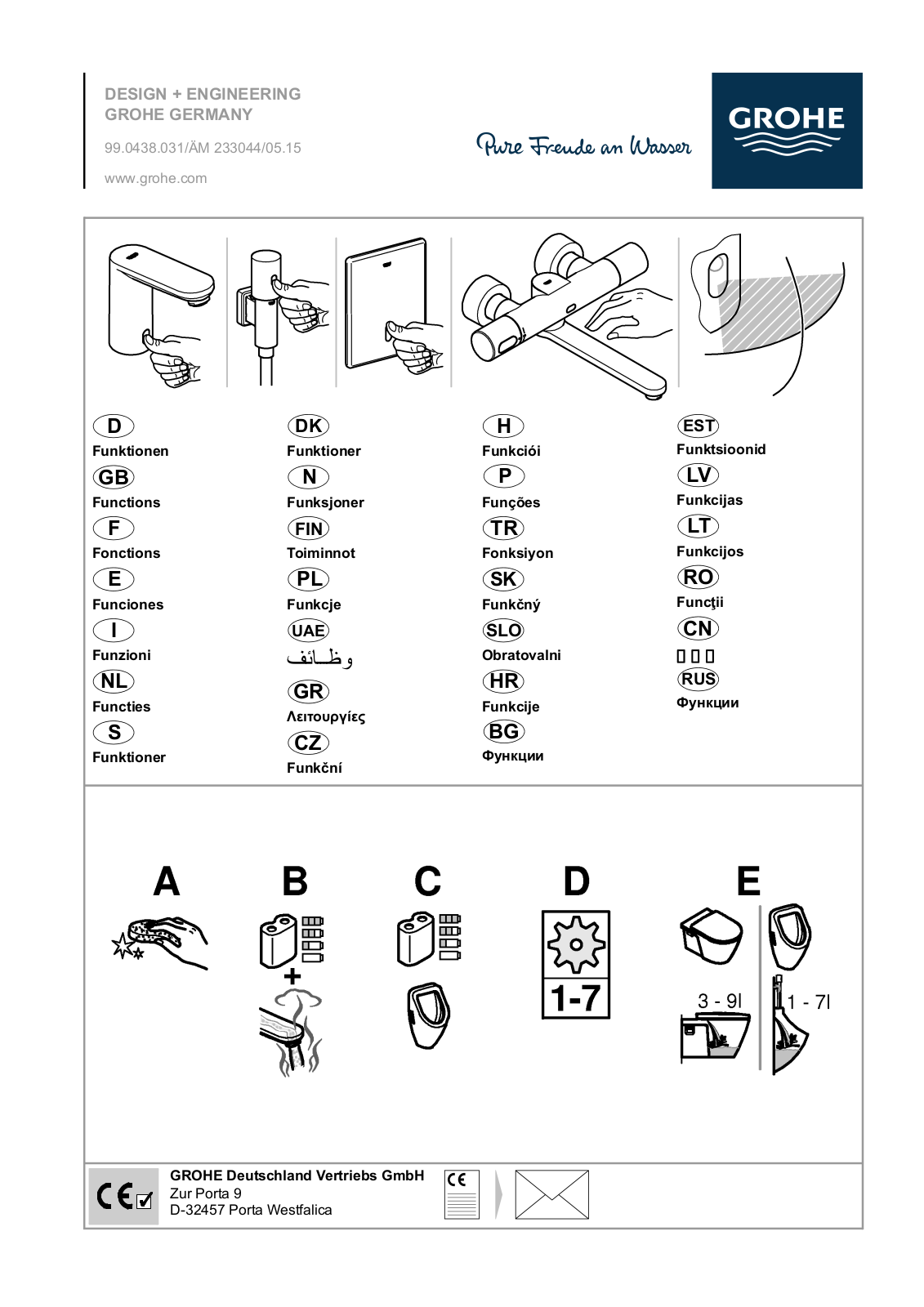 GROHE 36271 User Manual