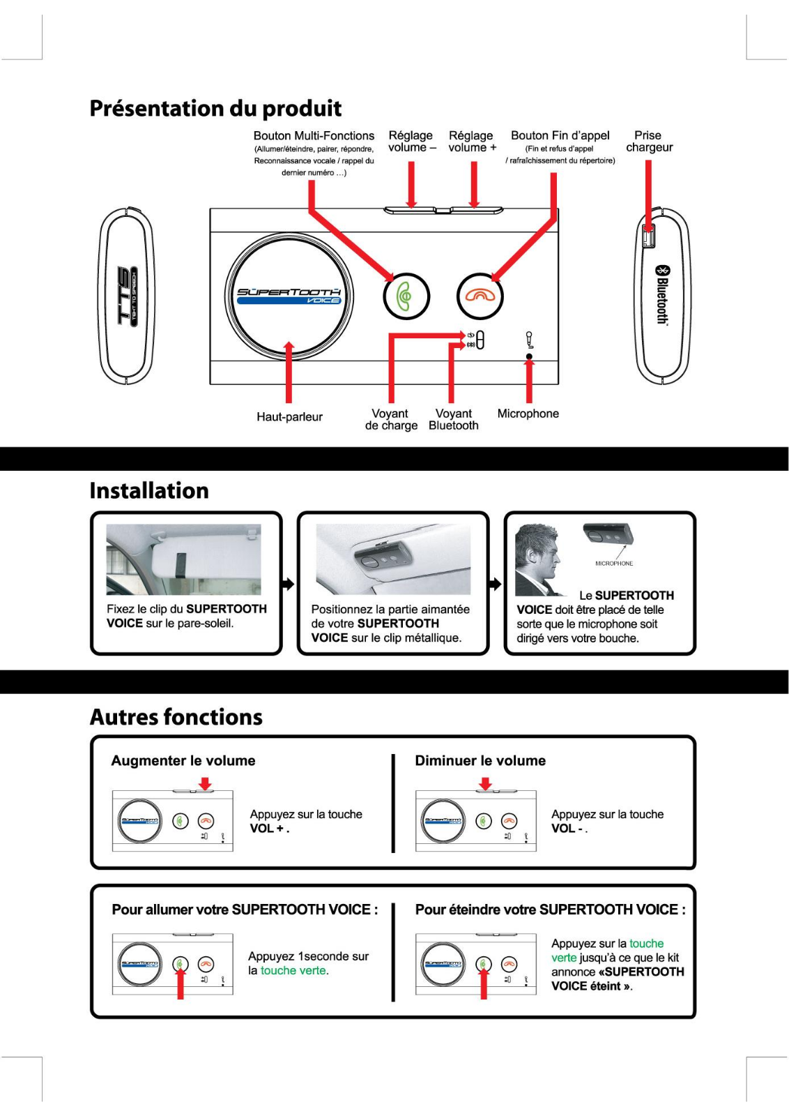 Supertooth VOICE Installation Manual