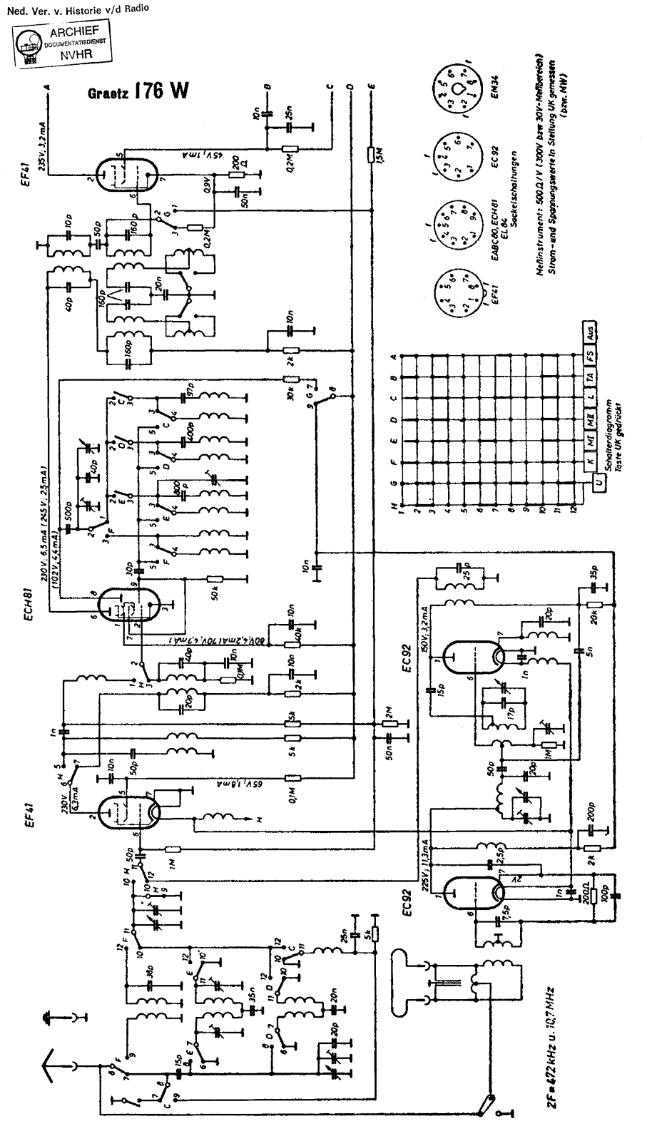 Graetz 176W Schematic