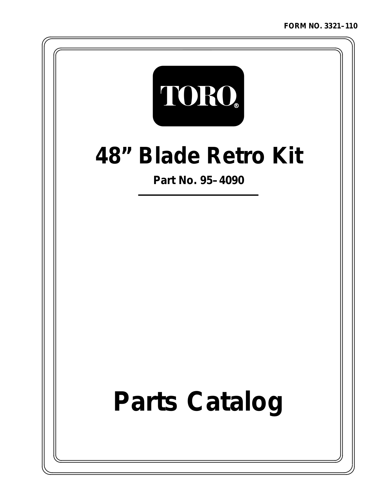 Toro 95-4090 Parts Catalogue