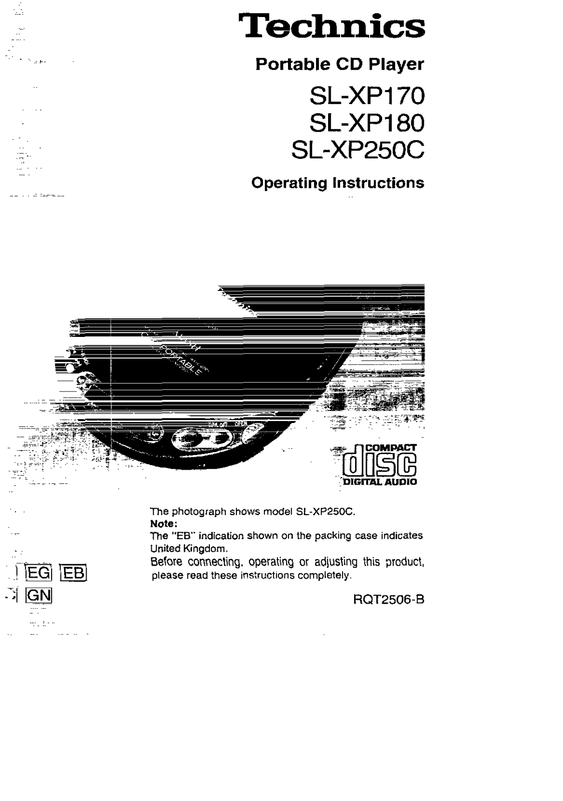 Panasonic SL-XP250C, SL-XP180, SL-XP170 User Manual