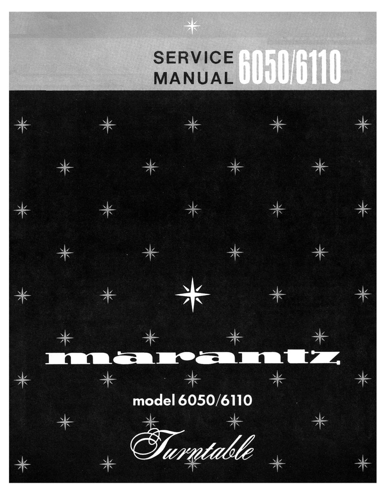 Marantz 6050 Service Manual