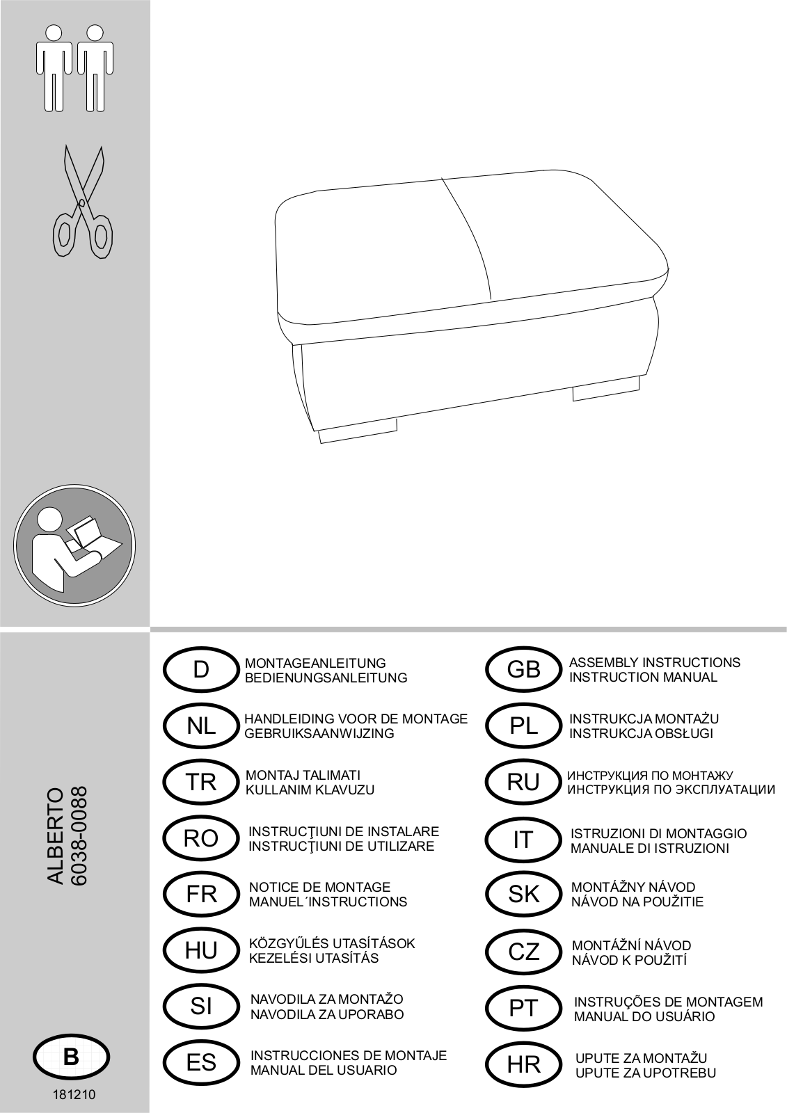 Home affaire Alberto Assembly instructions - ManualMachine.com