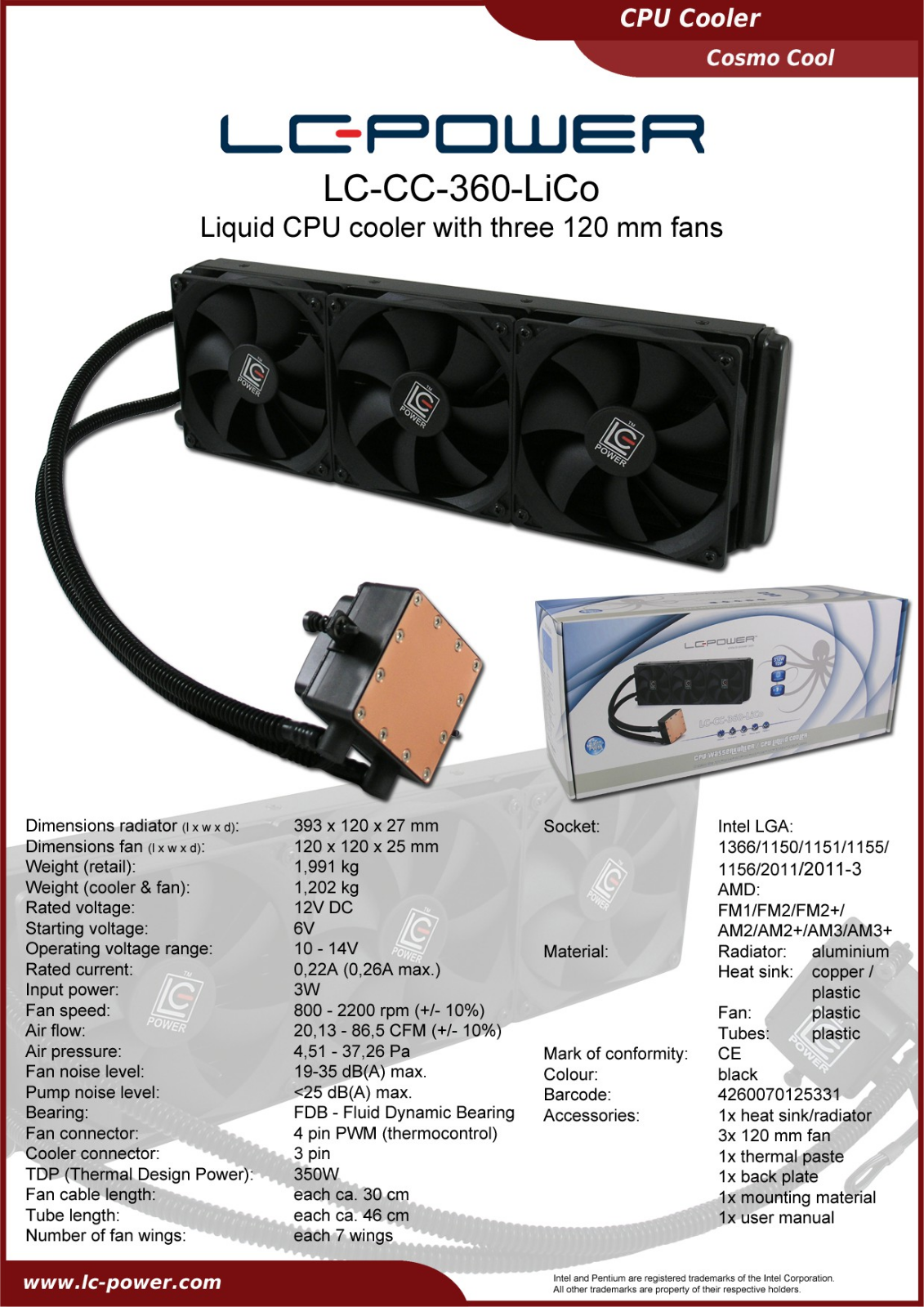 LC-Power LC-CC-360-LiCo User Manual