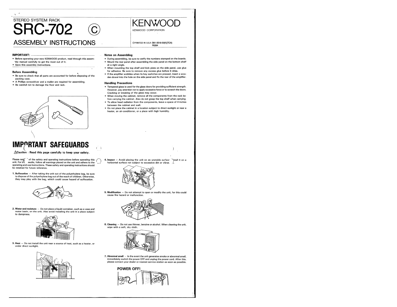 Kenwood SRC-702 Owner's Manual