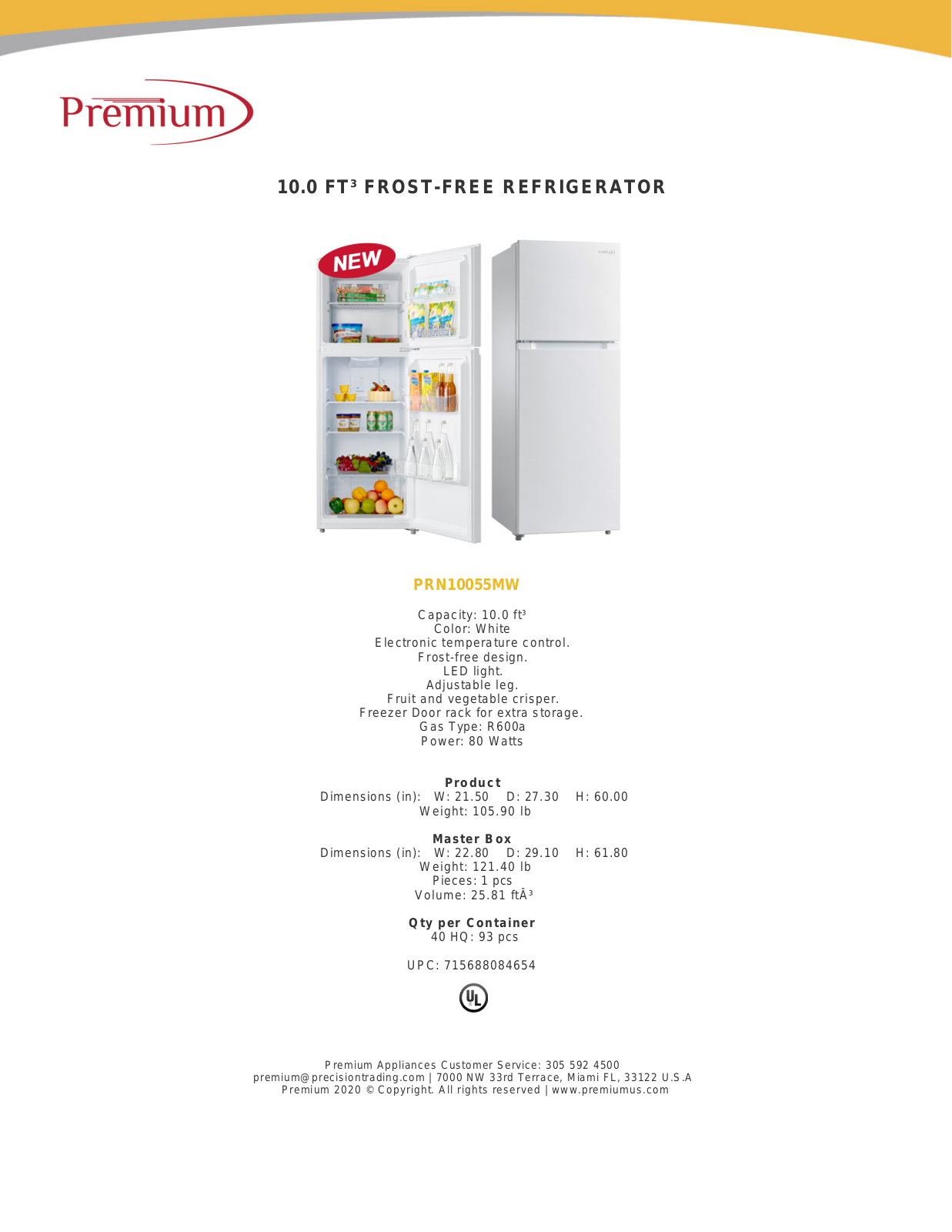 Premium PRNU1097 Specifications - ManualMachine.com