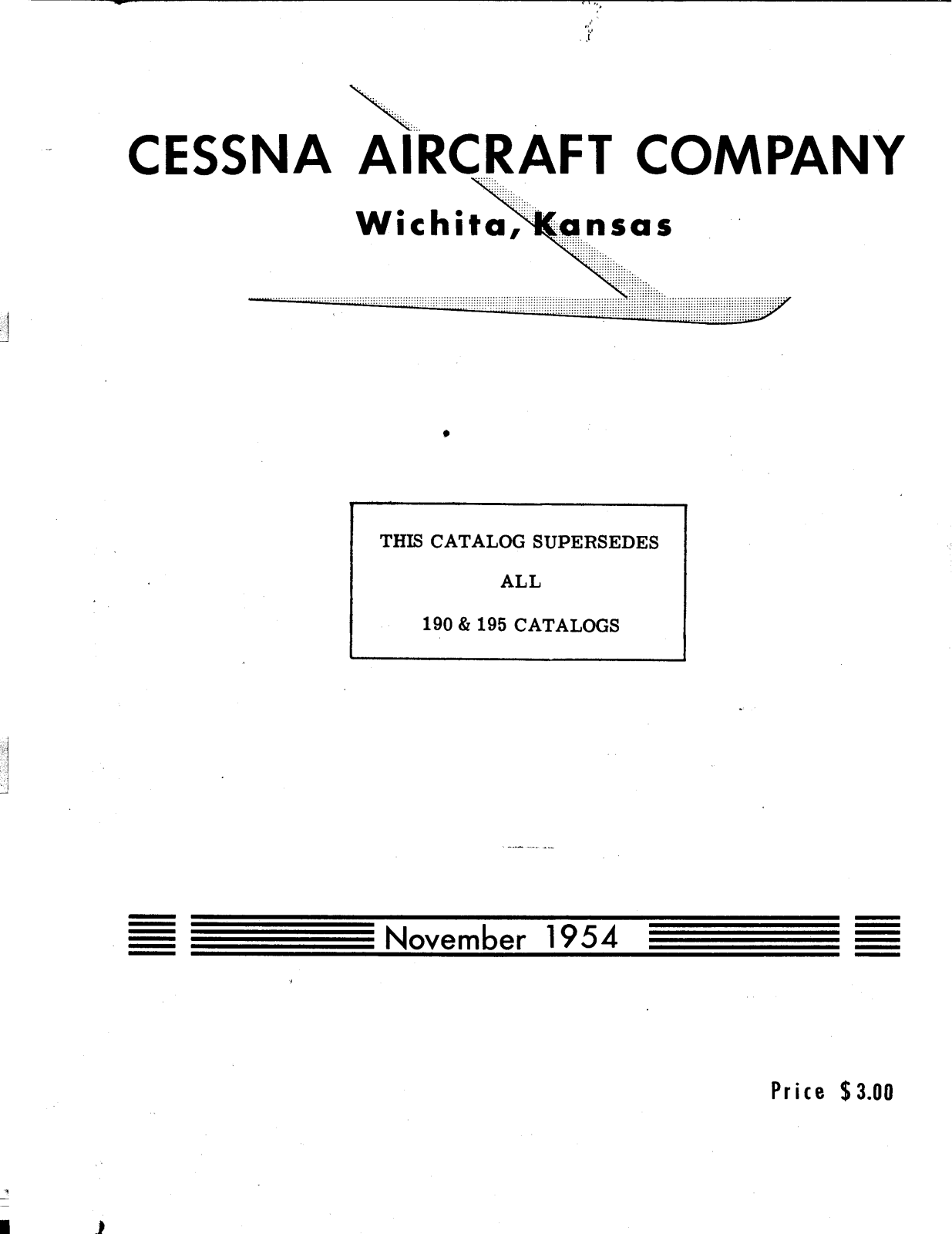 Cessna 190, 195 catalog