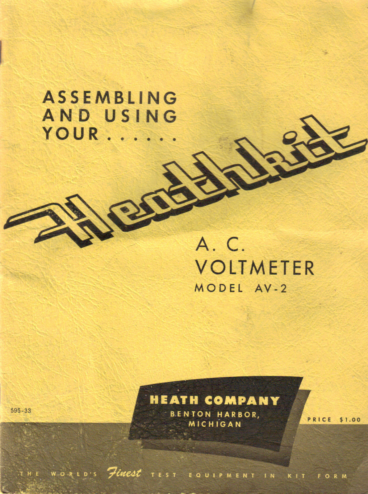 Heathkit AV-2 User Manual