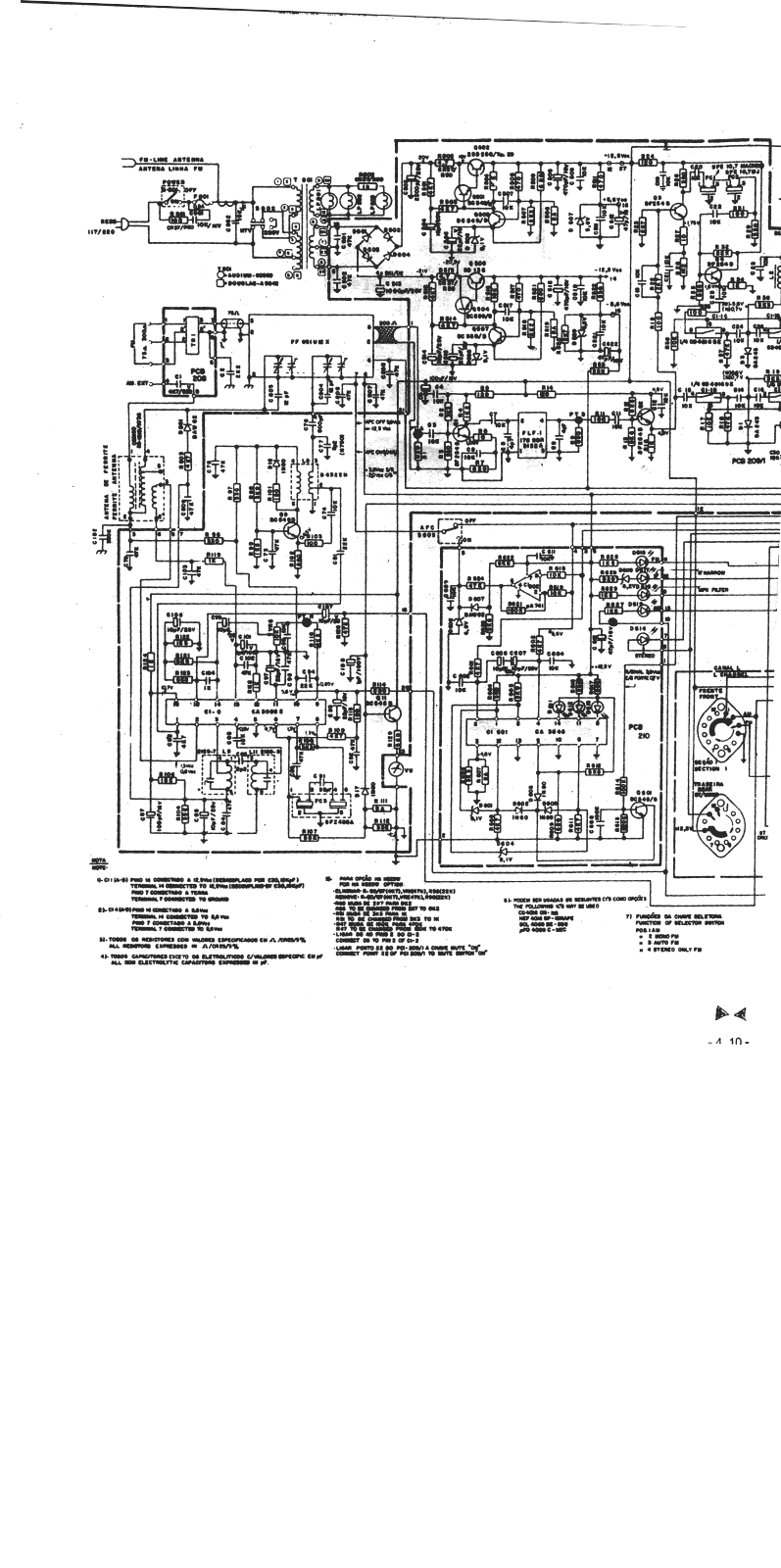 Gradiente M12 PCB209 Schematic