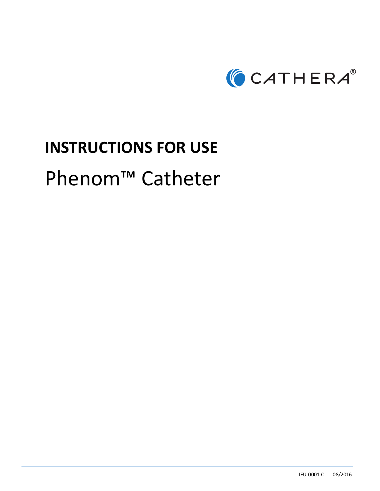 Cathera Phenom 17, Phenom 27, Phenom Plus, Phenom 21 Instructions For Use Manual - ManualMachine.com