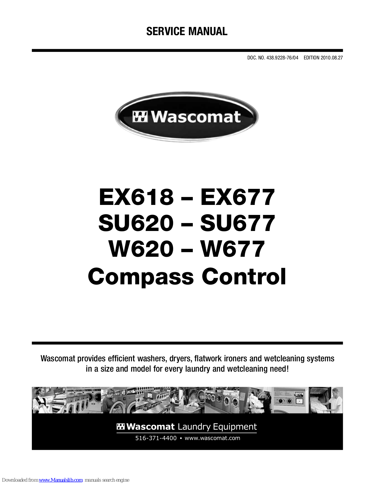 Wascomat EX677, W620, W677, SU620, SU677 Service Manual