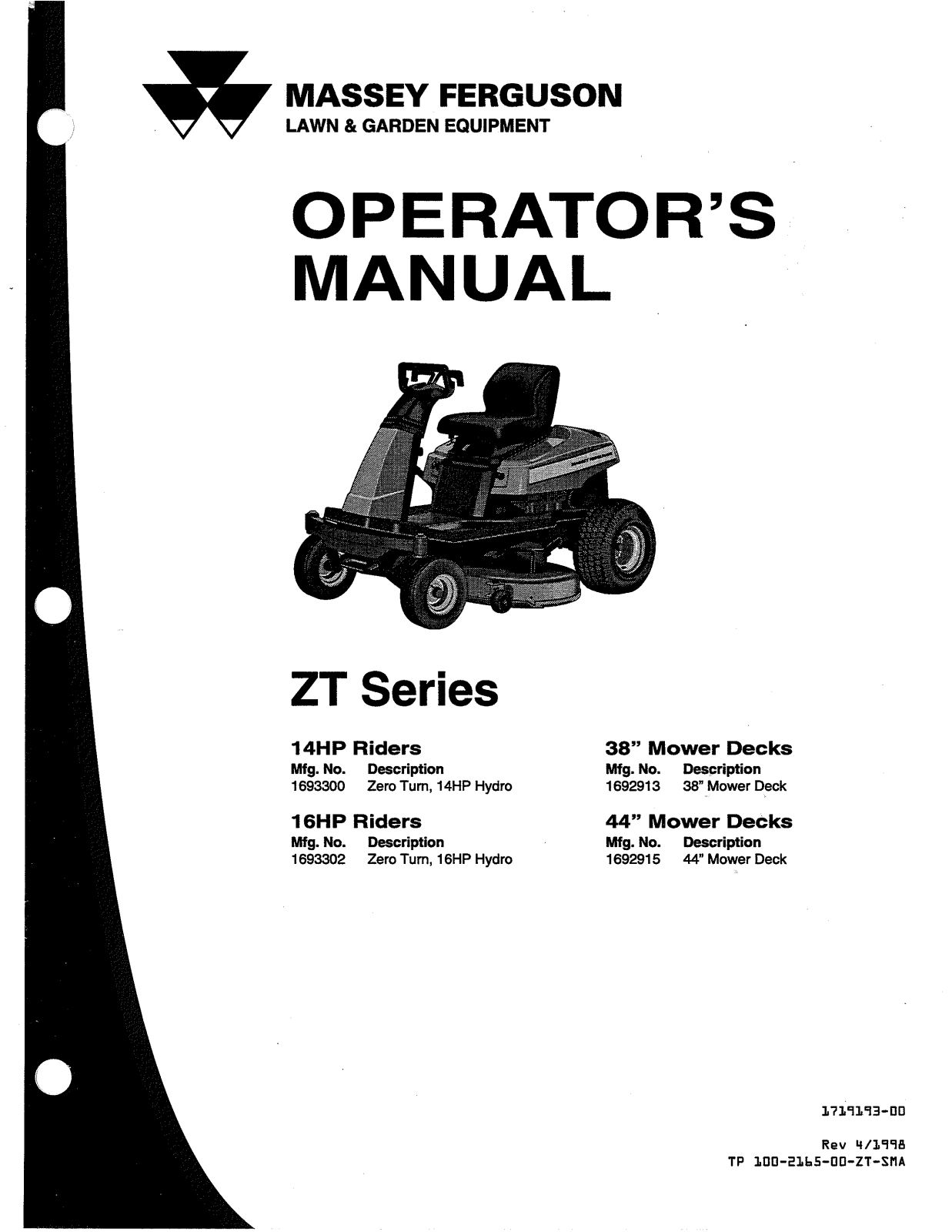 Simplicity 1692915, 1693302, 1693300, 1692913 User Manual