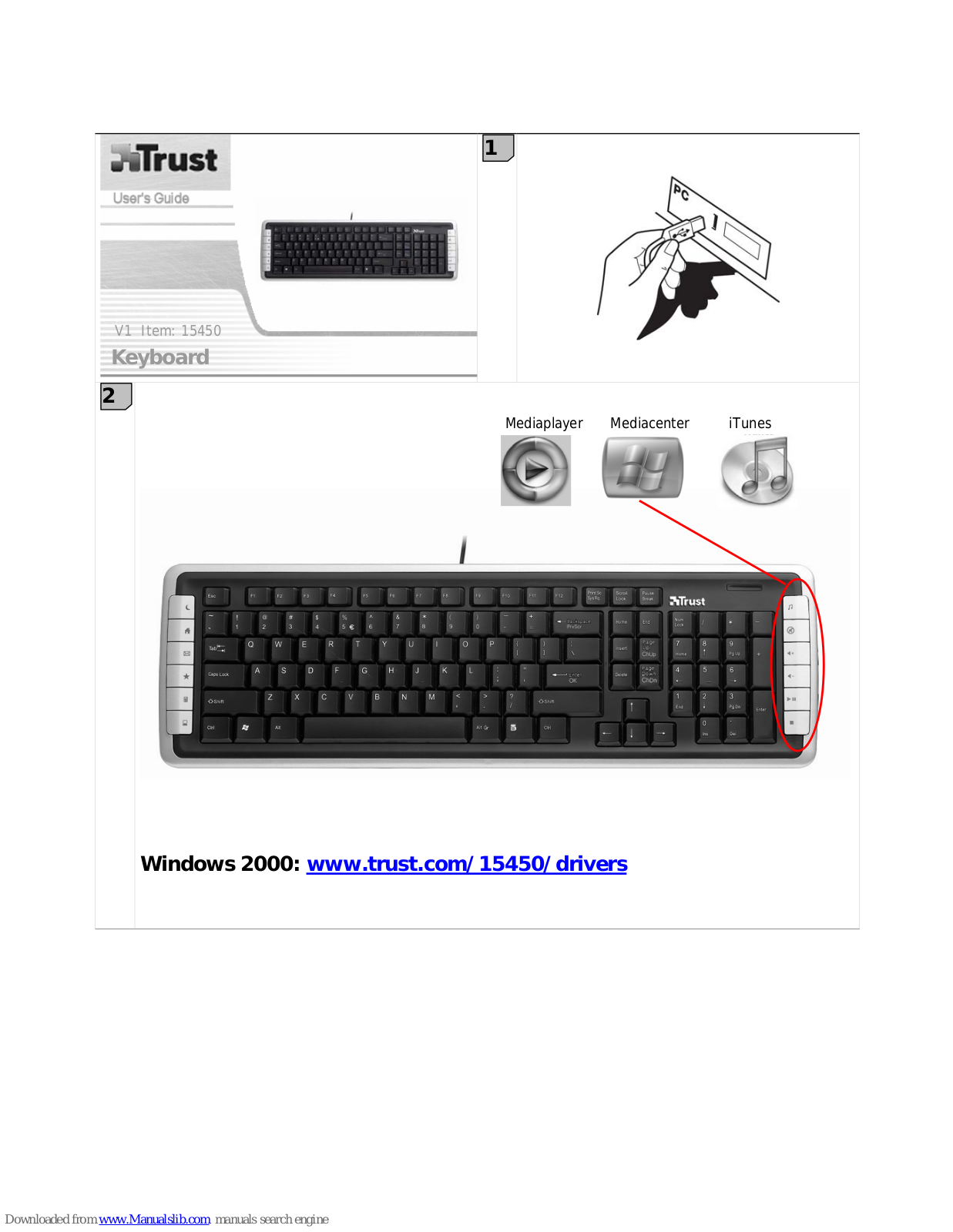 Trust Keyboard, 15450 User Manual