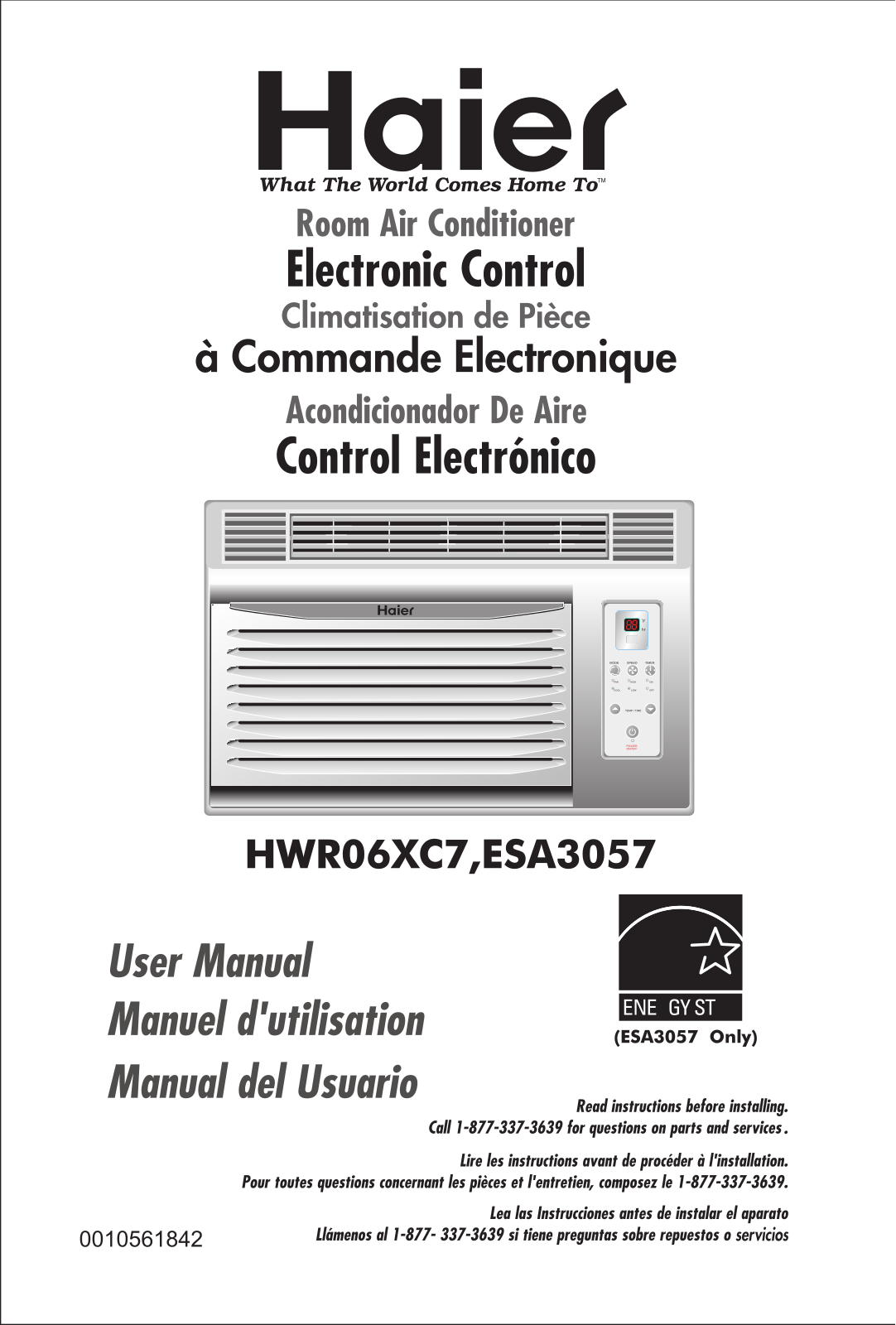 Haier HWR06XC6-T, HWR06XC7-T User Manual