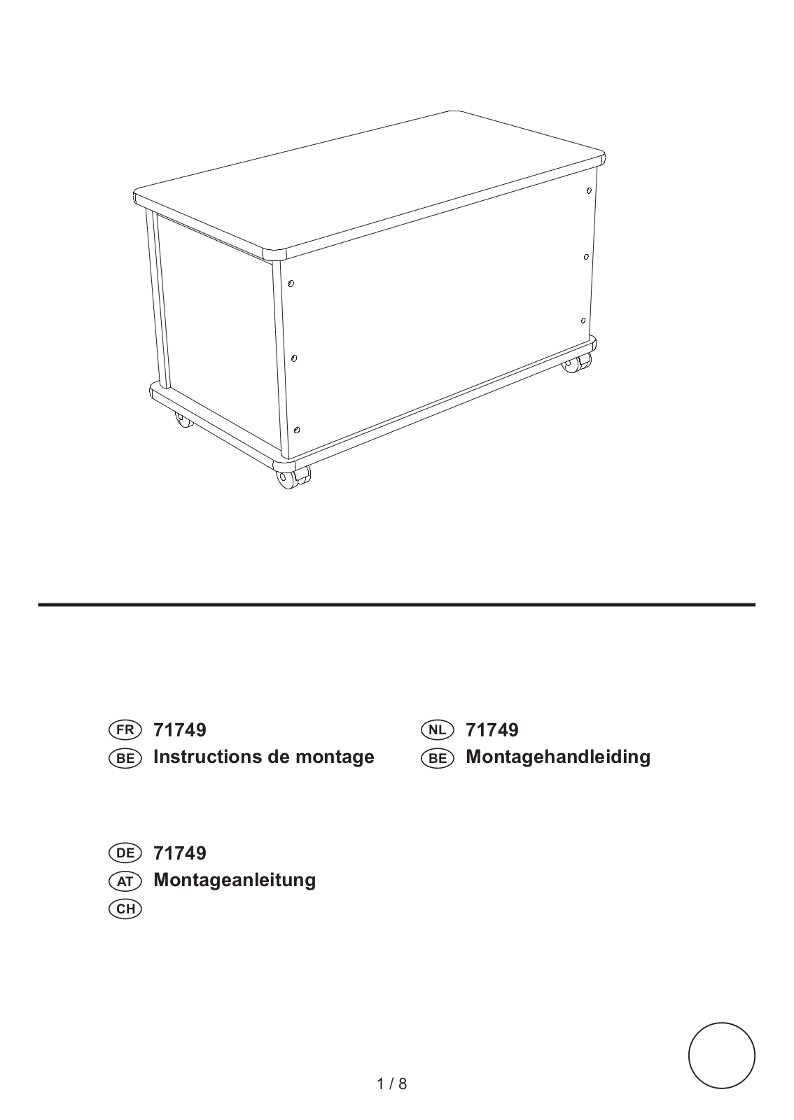 Livarno WOODEN CHEST User Manual