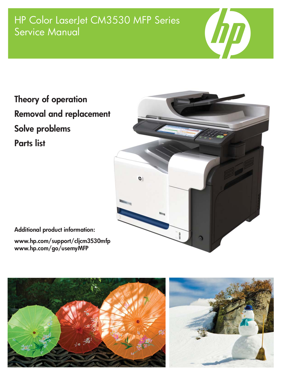 HP Color Laserjet CM3530 mfp service manual