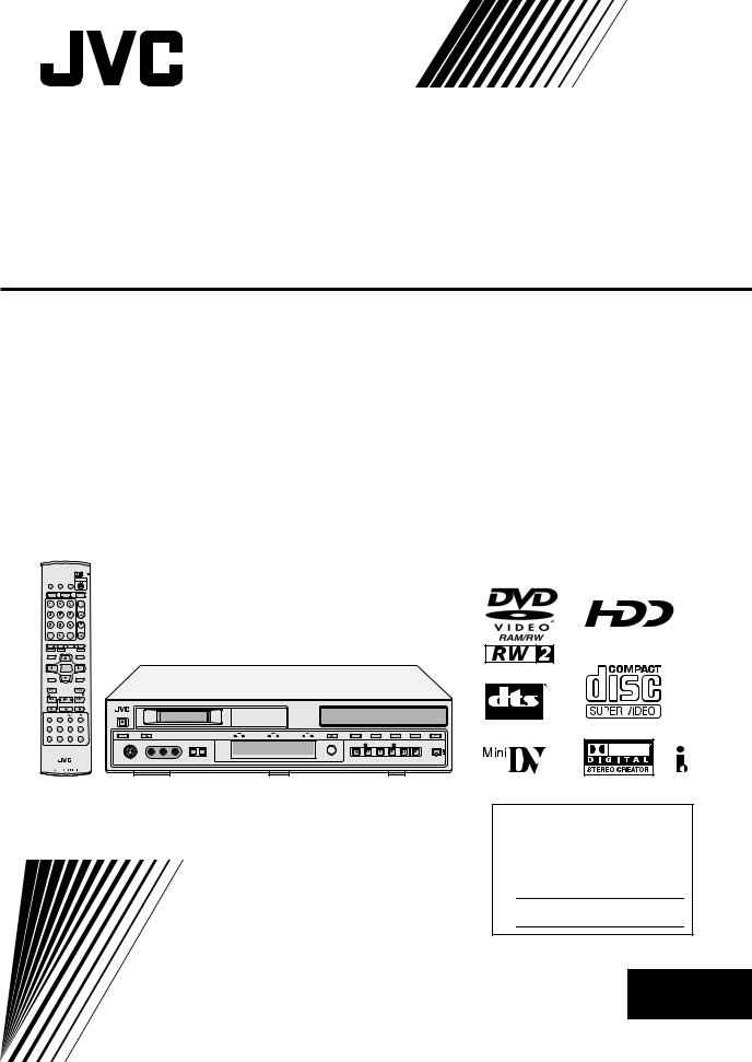JVC SR-DVM600US Manual
