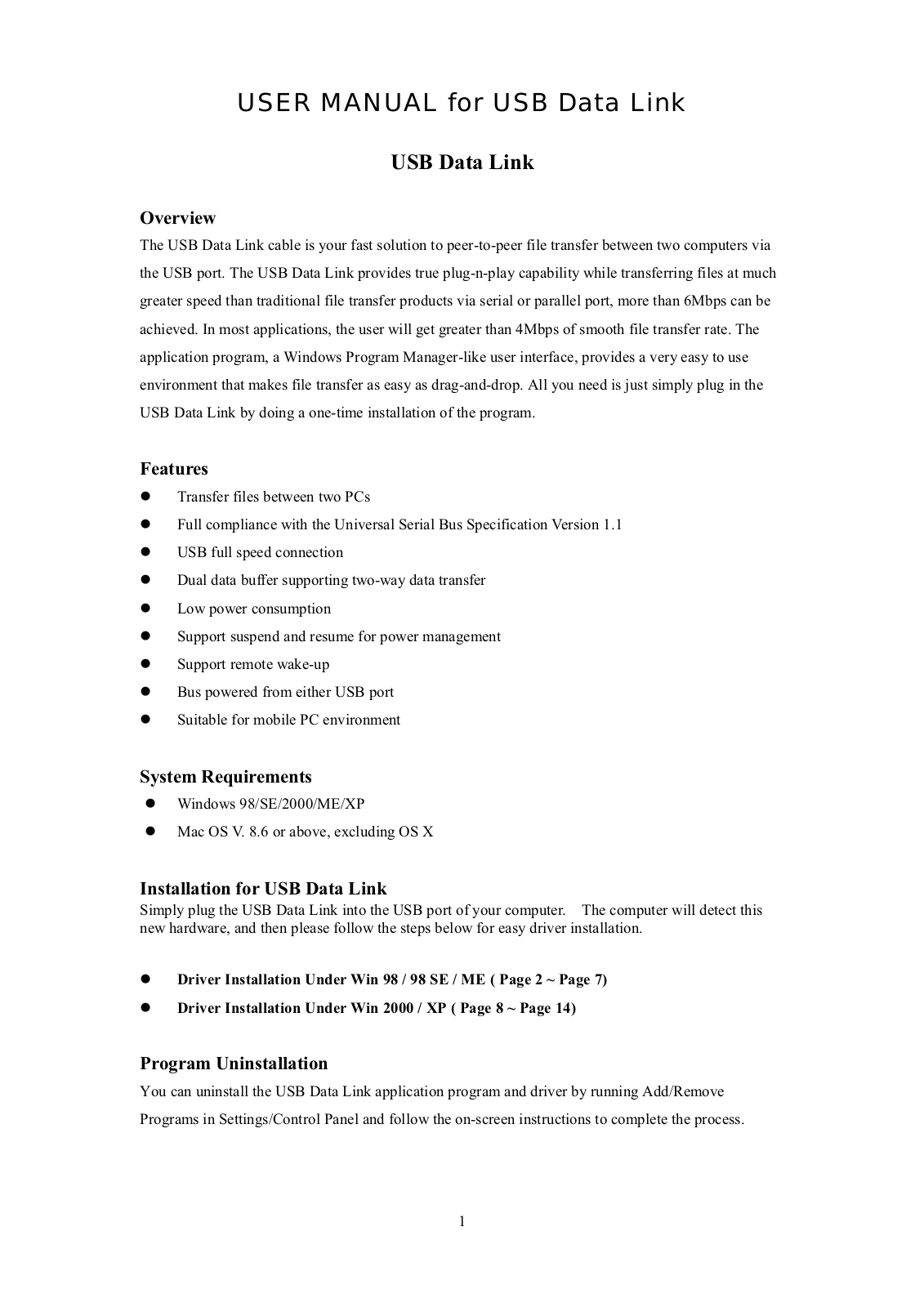 Planet Technology UL-101 User Manual