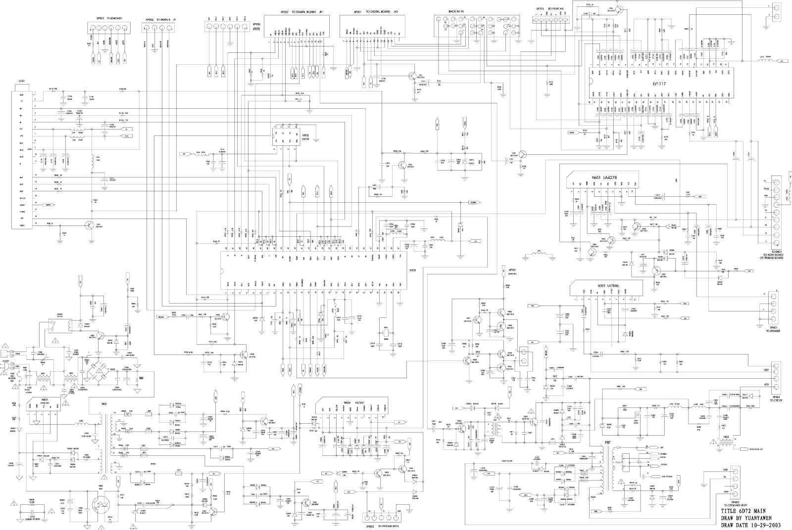 Haier 6d72 Schematic