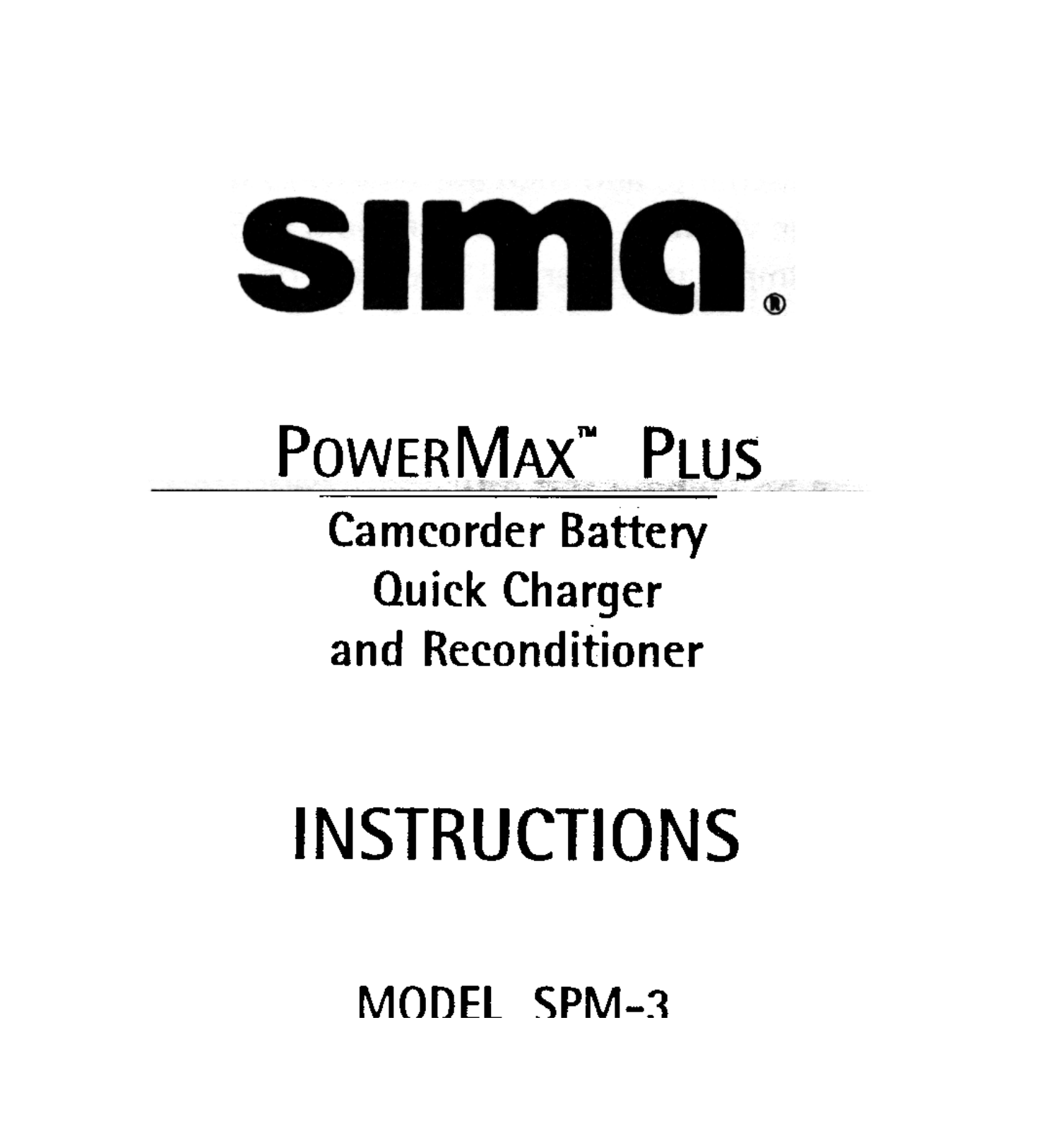 Sima SPM-3 Instructions Manual - ManualMachine.com