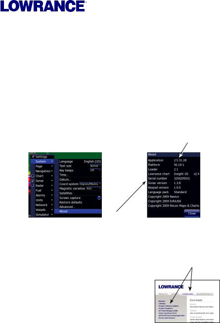 Lowrance StructureScan Software Update