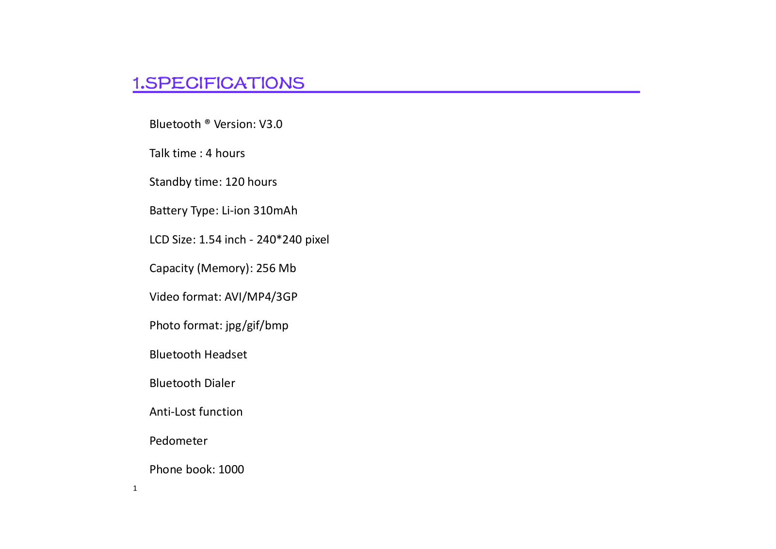 KRONOZ ZESH1 User Manual