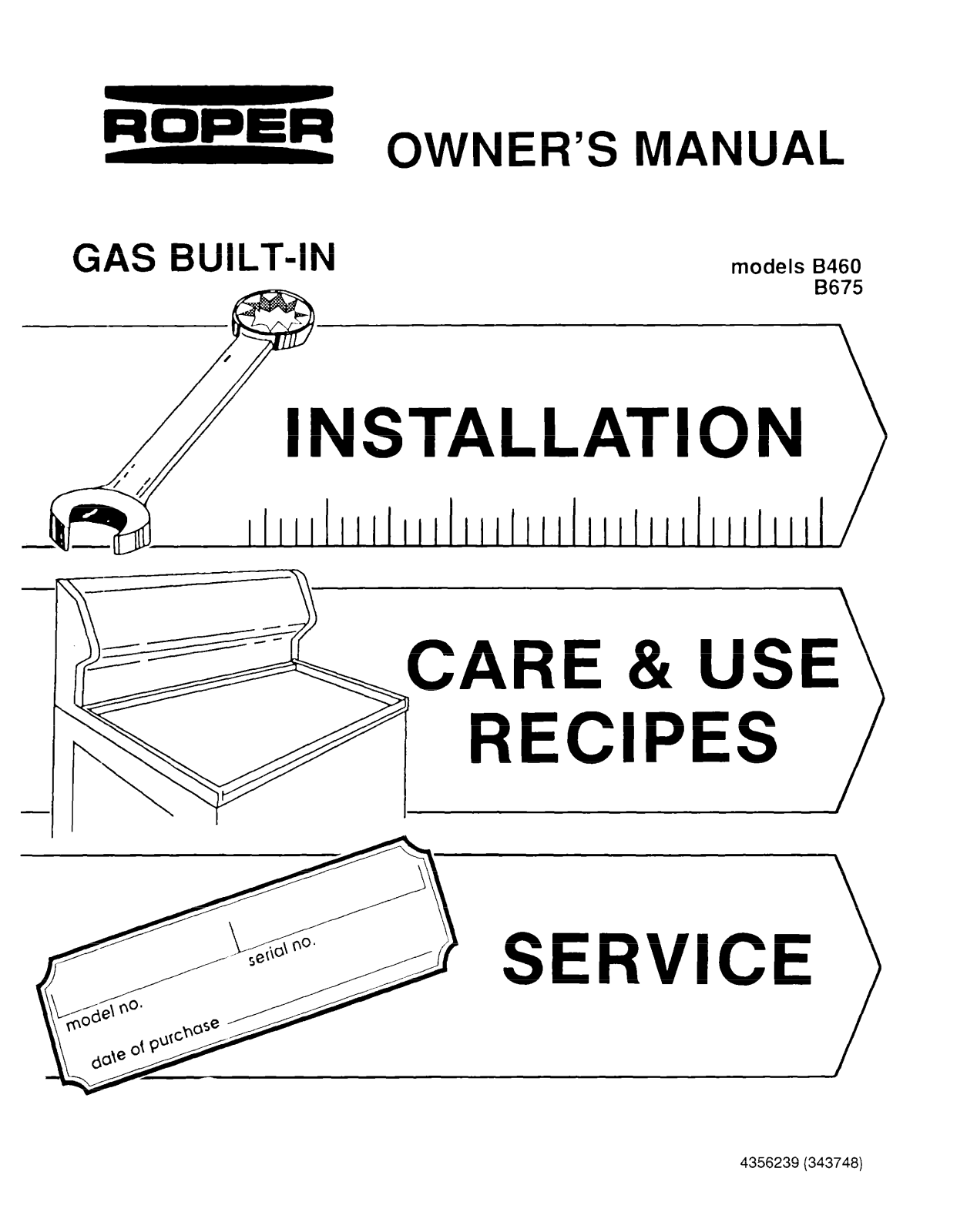 Roper B675, B460 User Manual - ManualMachine.com