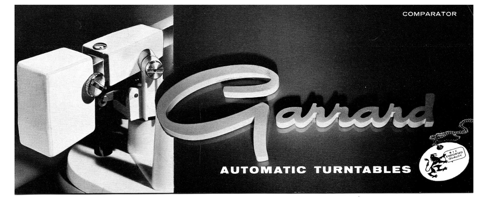 Garrard AT-6, Type A Brochure