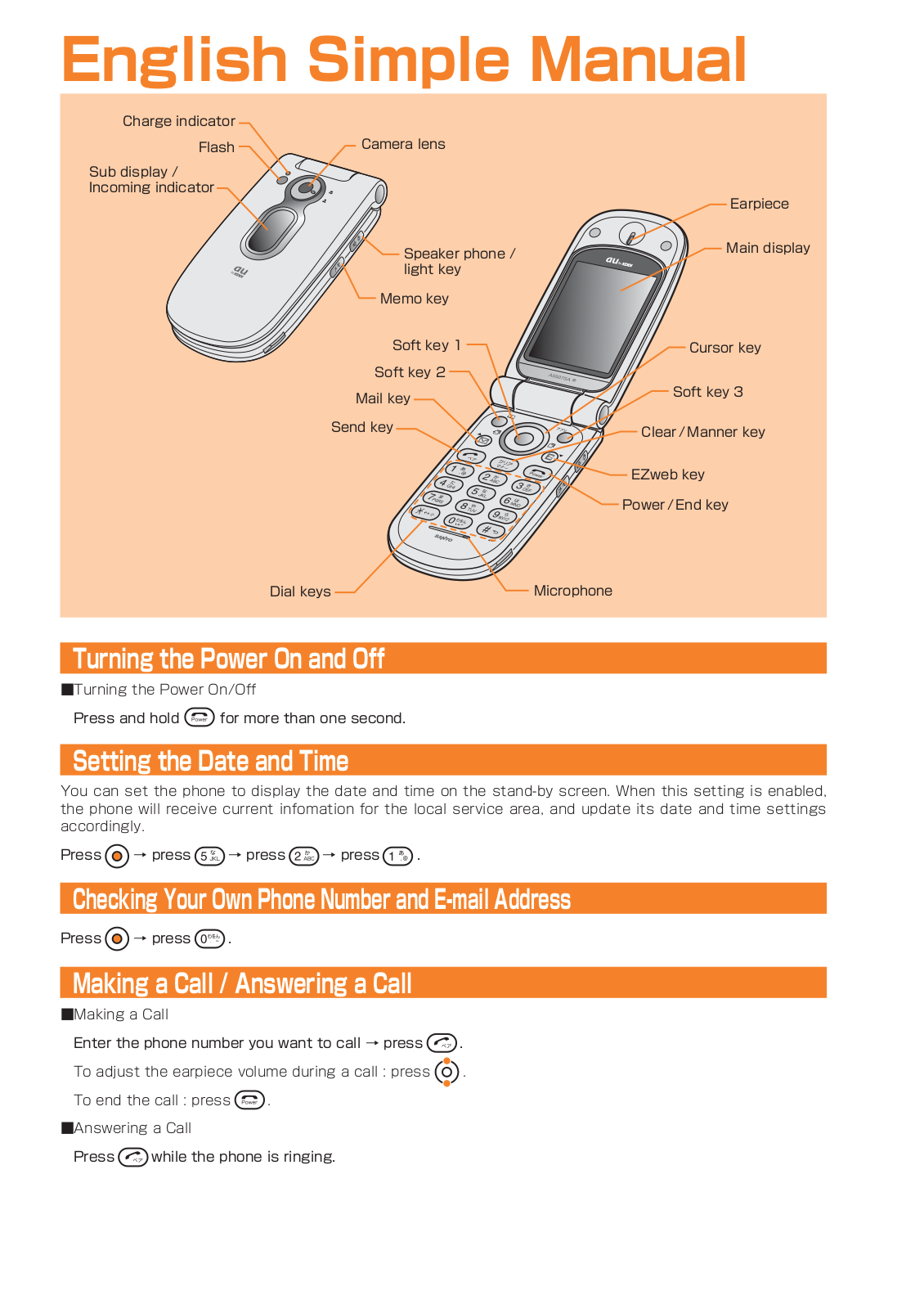 au by kddi A5507SA User Manual