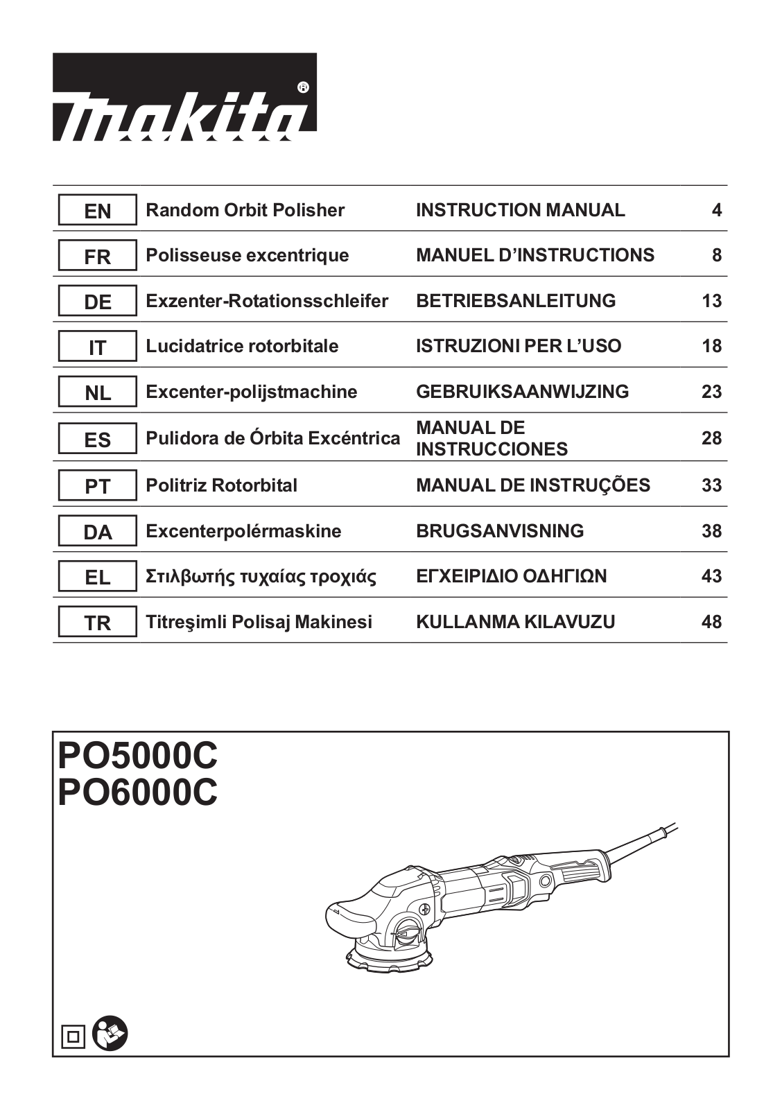 Makita PO5000C User Manual