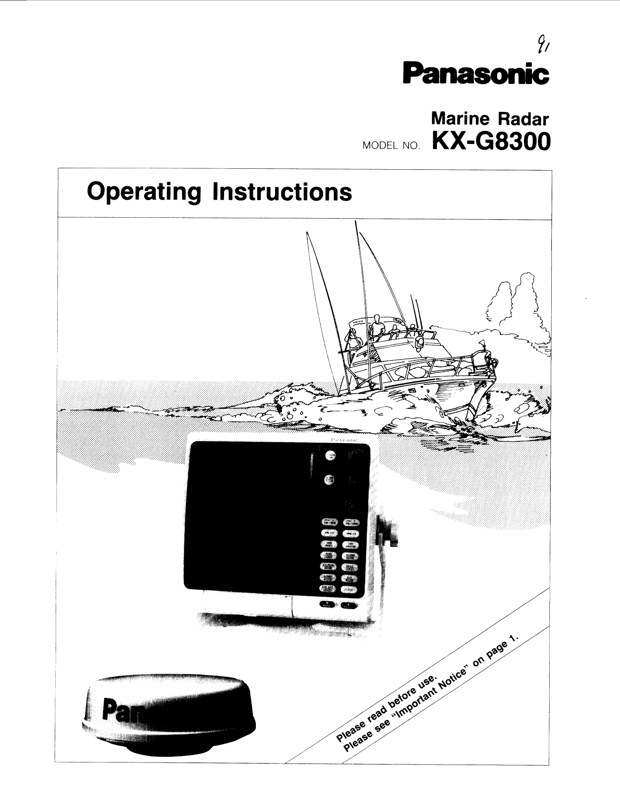 Panasonic kx-g8300 Operation Manual
