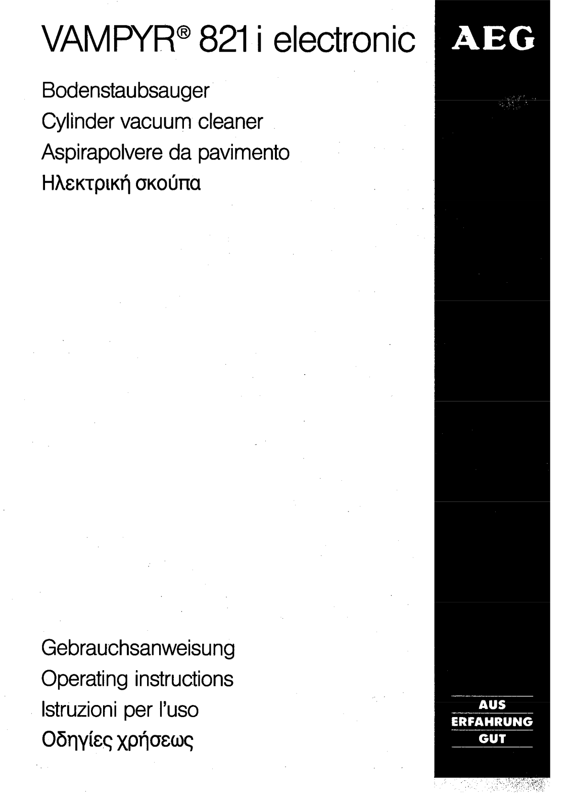 AEG-Electrolux VAMPYR821I User Manual