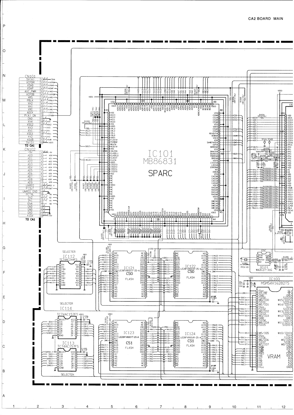 SANYO VPC-G200 CIRCUIT DIAGRAMS