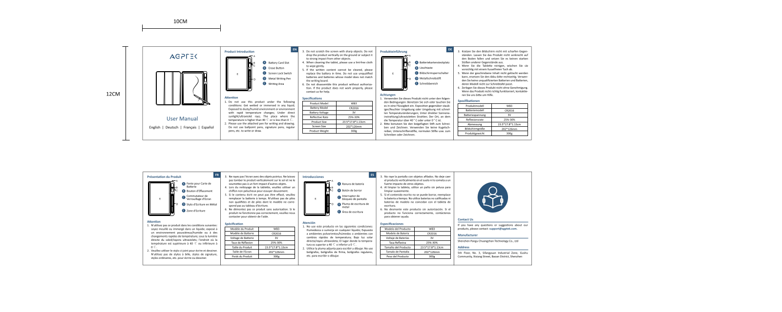 AGPtek WB3 Users guide