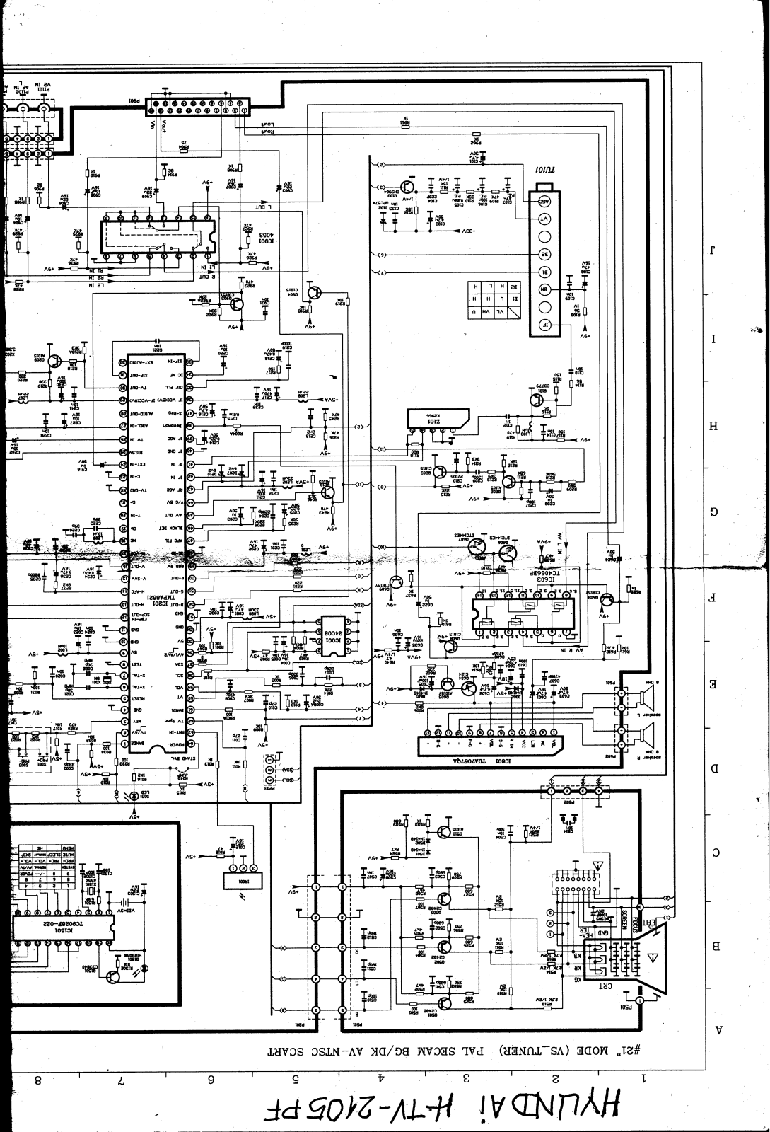 Hyundai H-TV2105PF Schematics