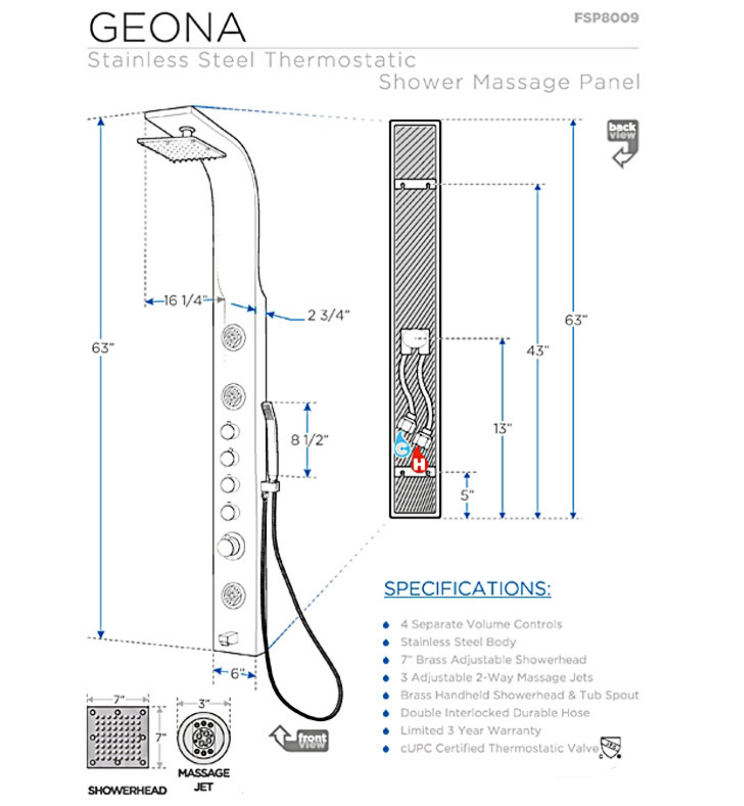 Fresca FBH1150 Specifications - ManualMachine.com